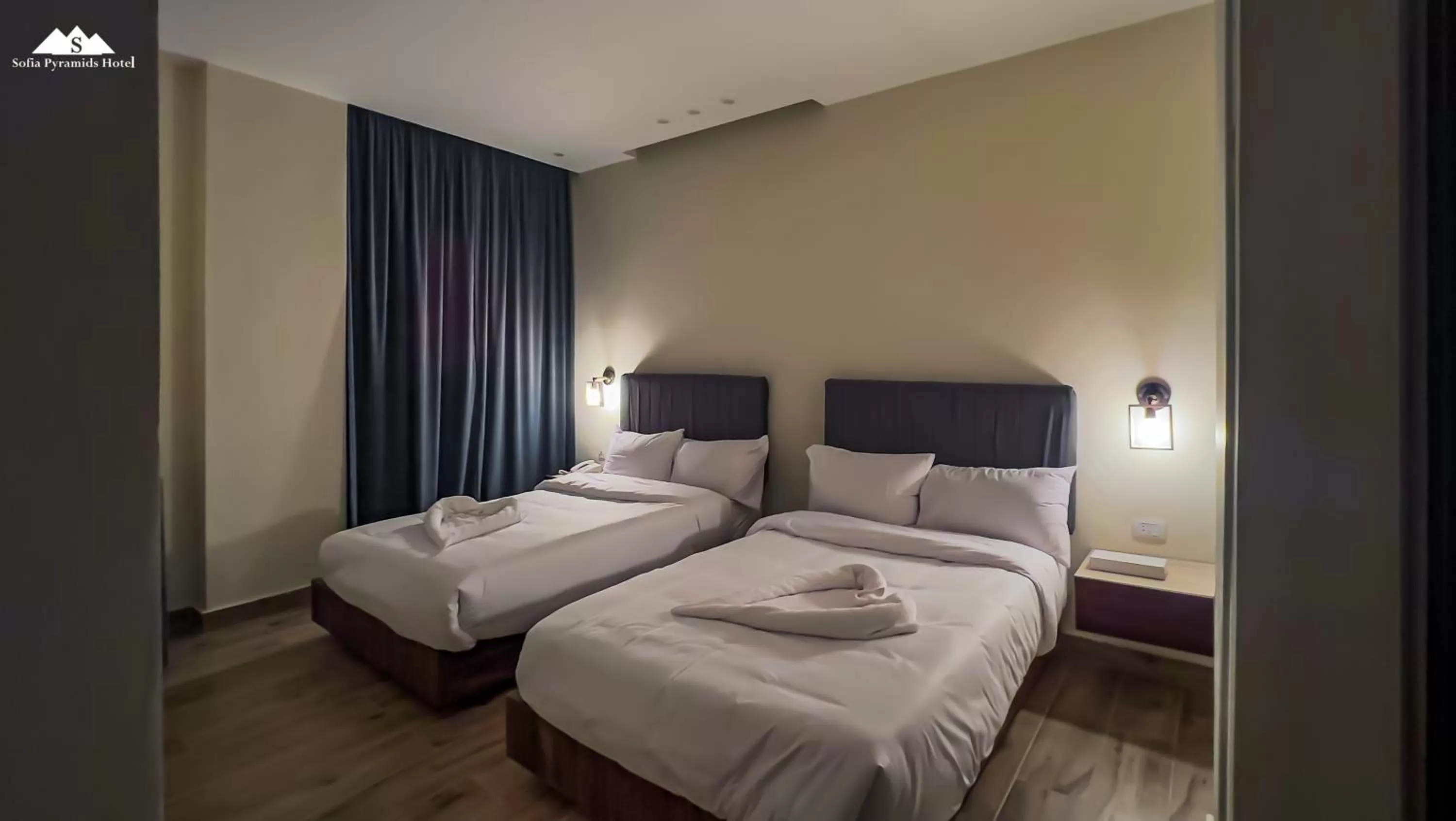 Bed in Sofia Pyramids Hotel