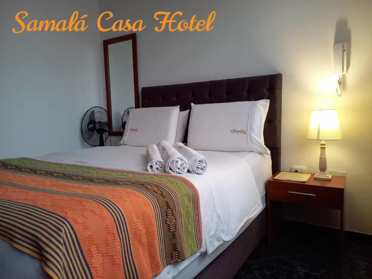 Bed in Samalá Casa Hotel