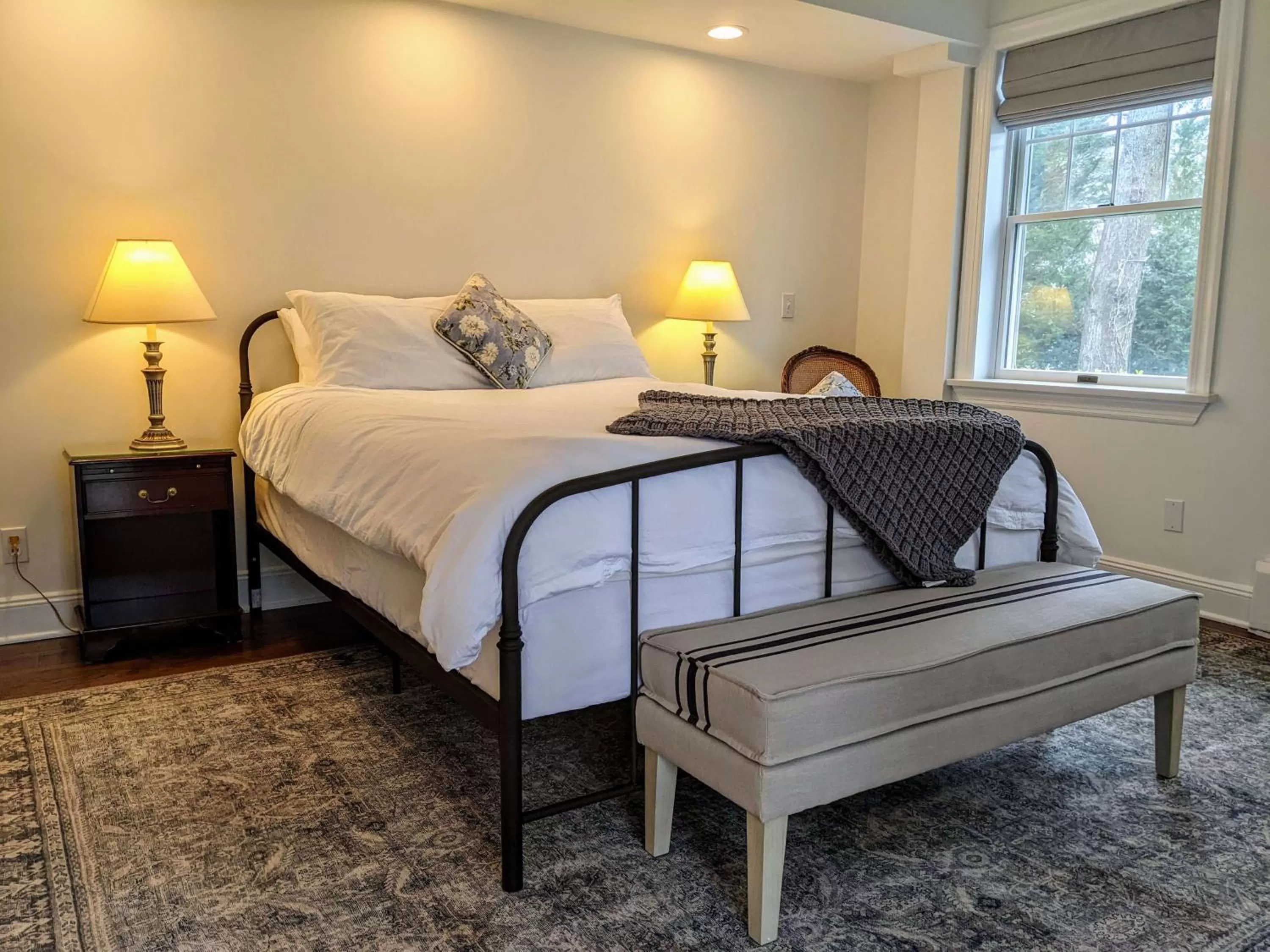 Bed in Stanton House Inn