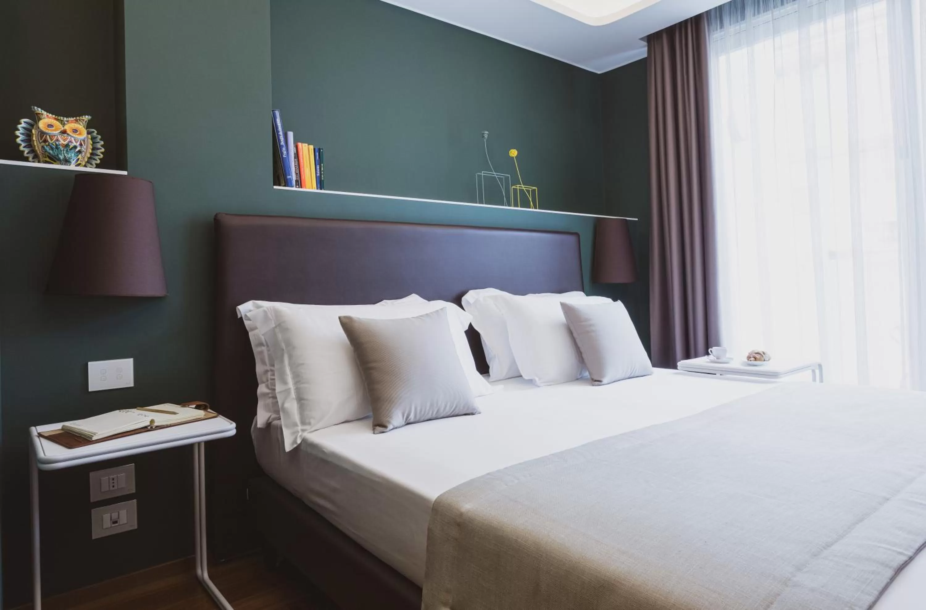 Bed in Callistos Hotel & Spa