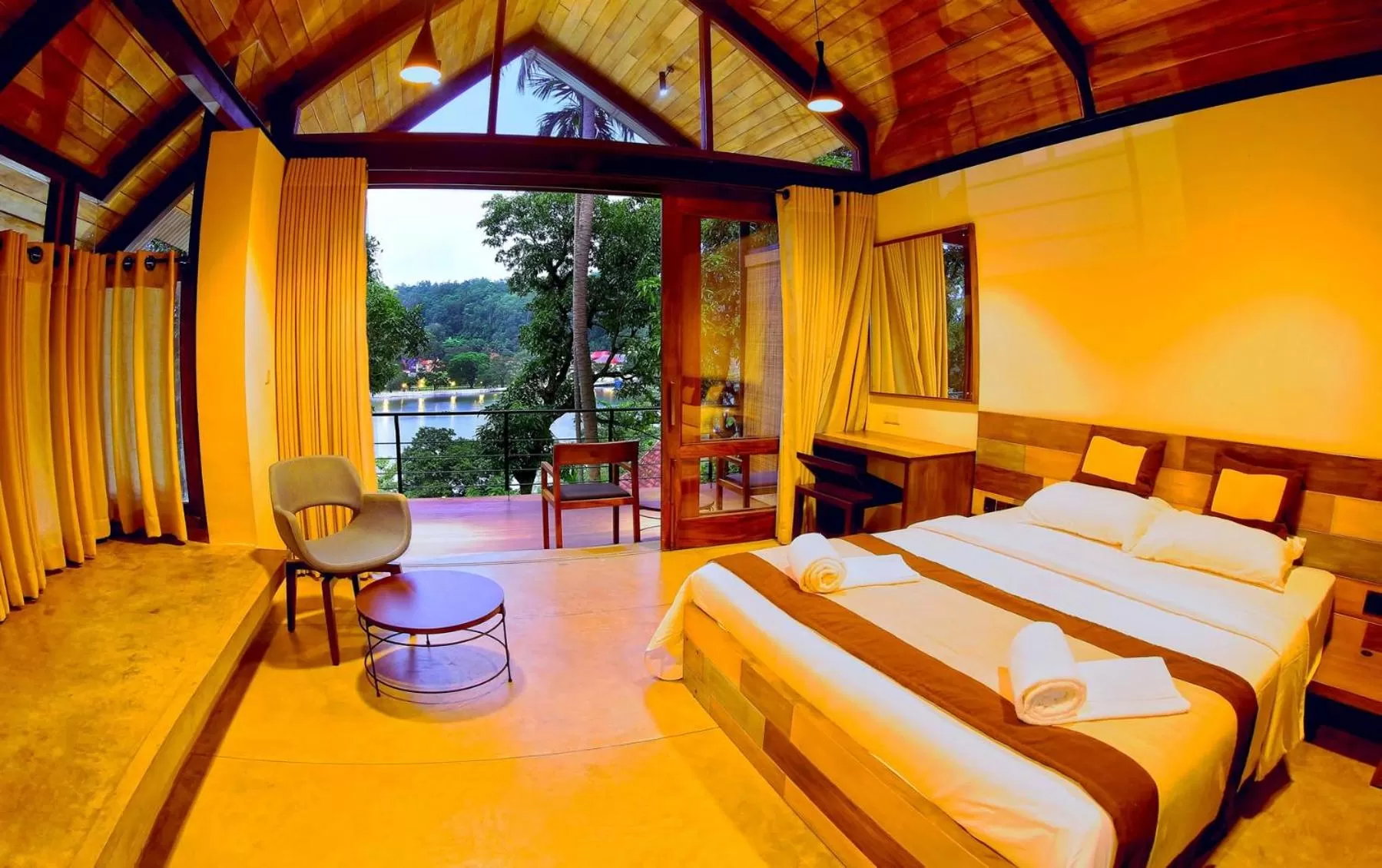 Photo of the whole room, Bed in SWP Eco Lodge, Kandy