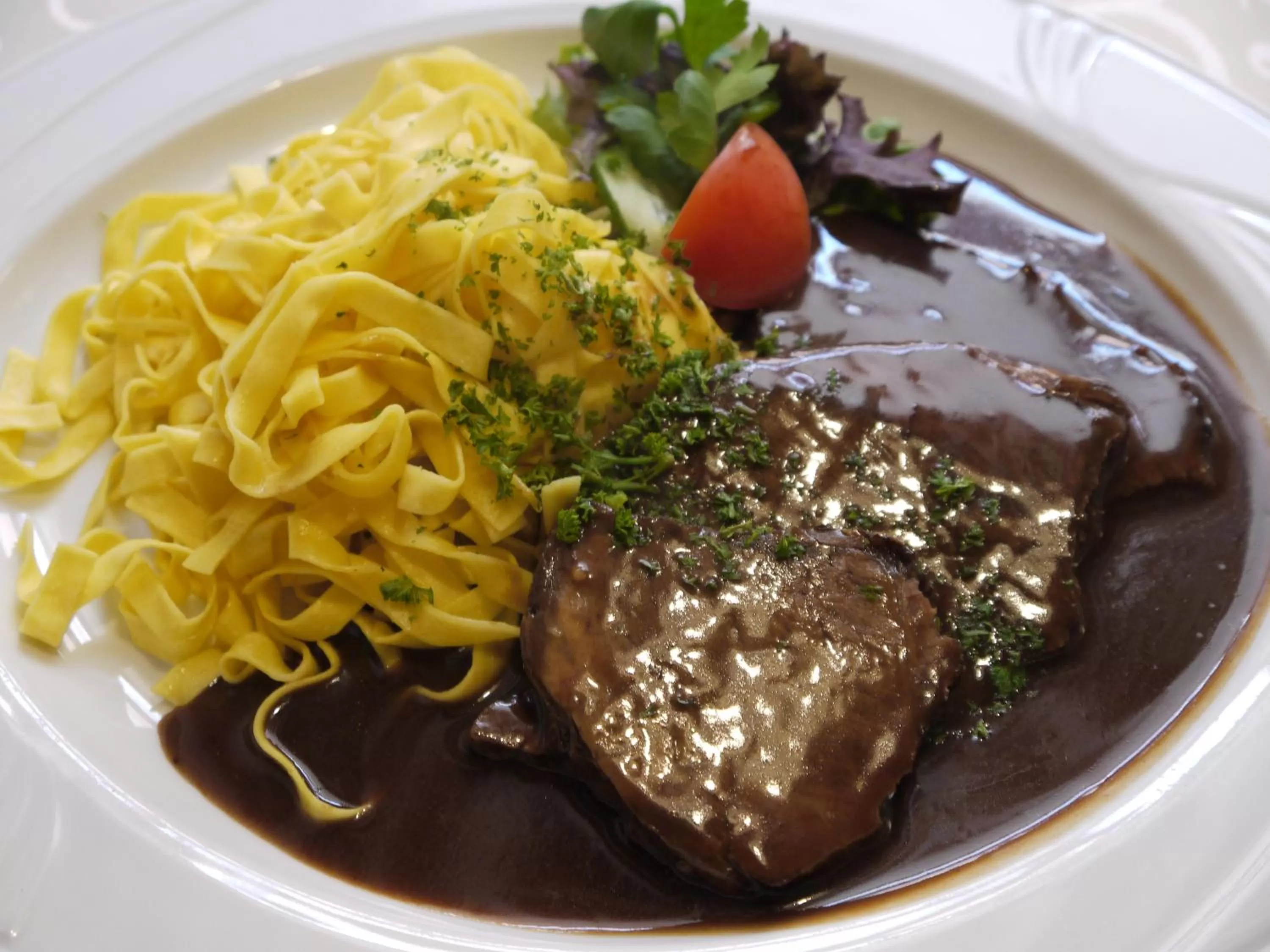 Food close-up in Hotel Engel