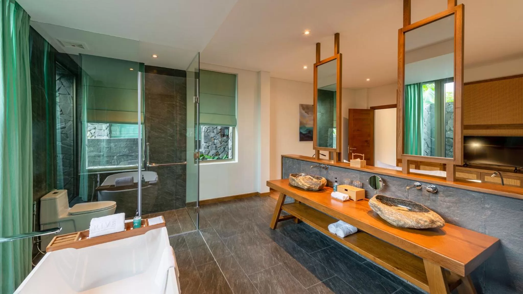 Shower in Bellerive Hoi An Resort and Spa