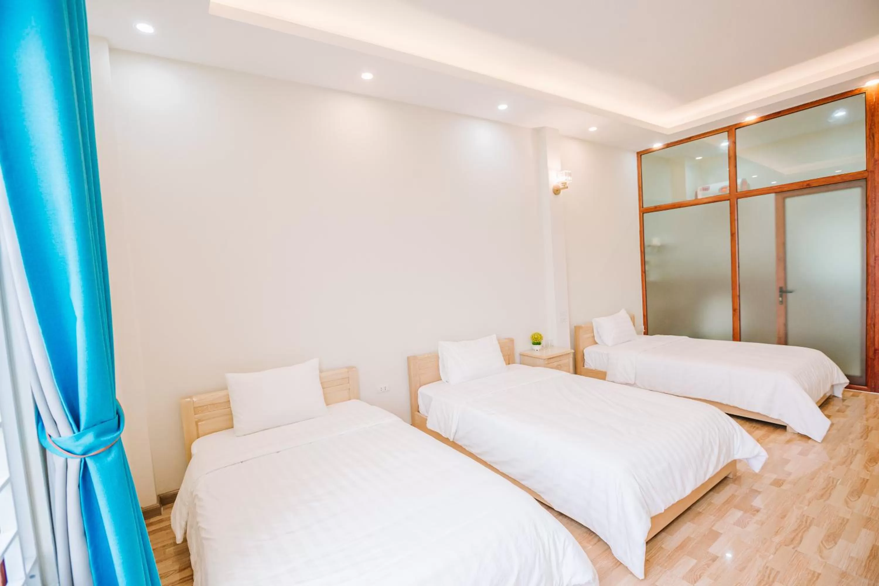 Bed in La Teisu Airport Hotel