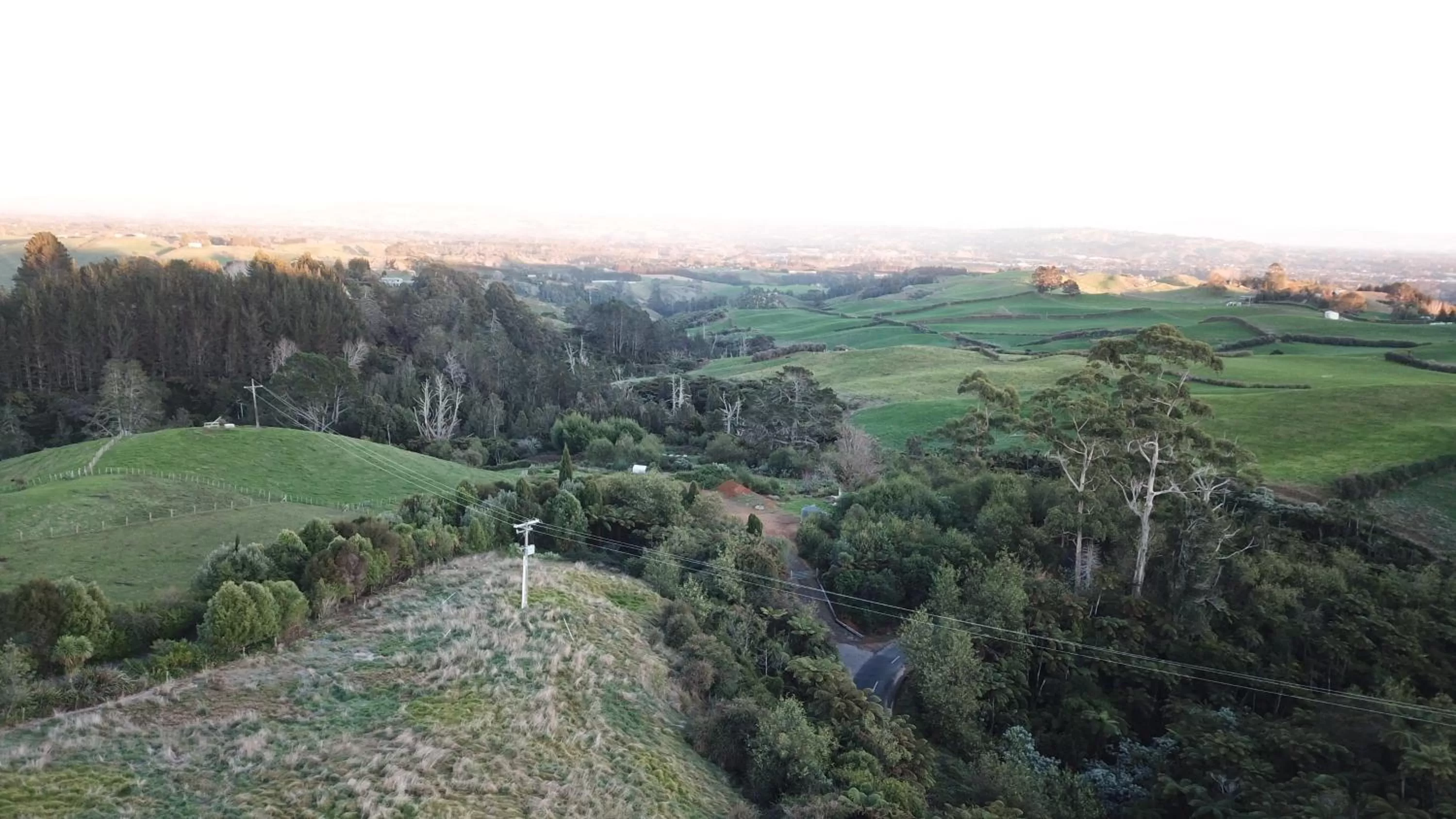 Natural landscape, Bird's-eye View in Arohanui Rural Retreat B&B