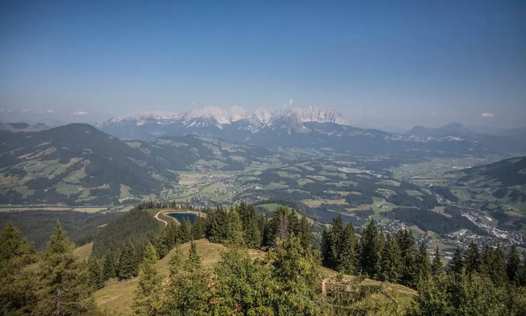 Hocheckhuette On Top of the Kitzbuehel Hahnenkamm Mountain