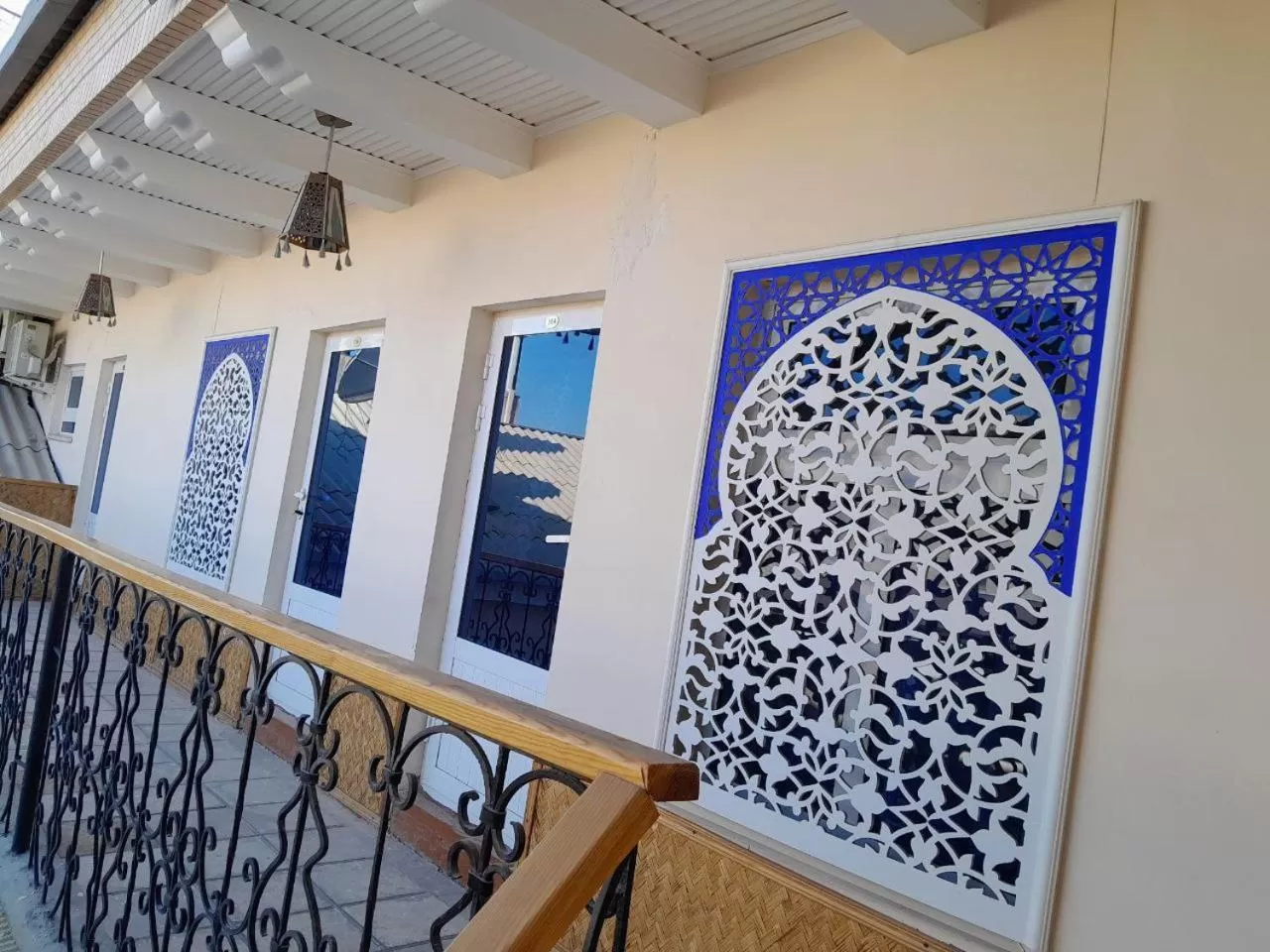 Property building in Bukhara house hotel