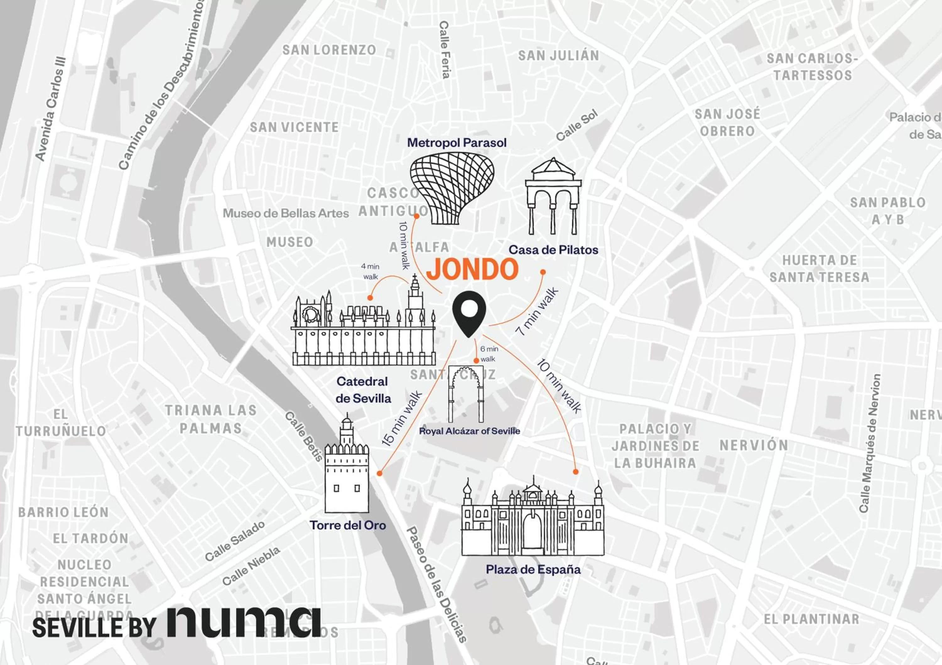 Bird's eye view in Numa Seville Jondo