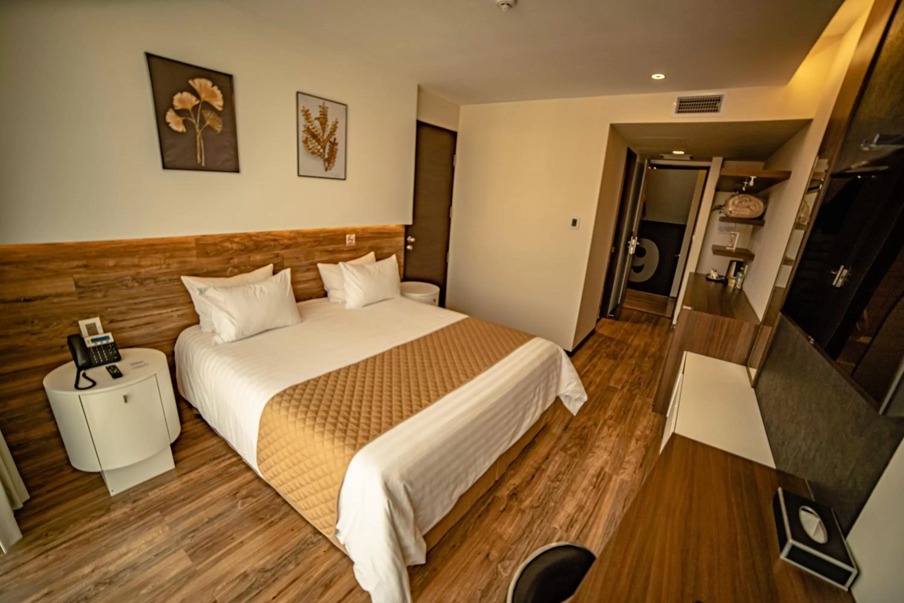 Bed in Hotel La Peonía