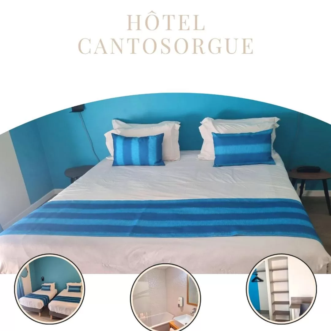 Bed in Hotel Cantosorgue