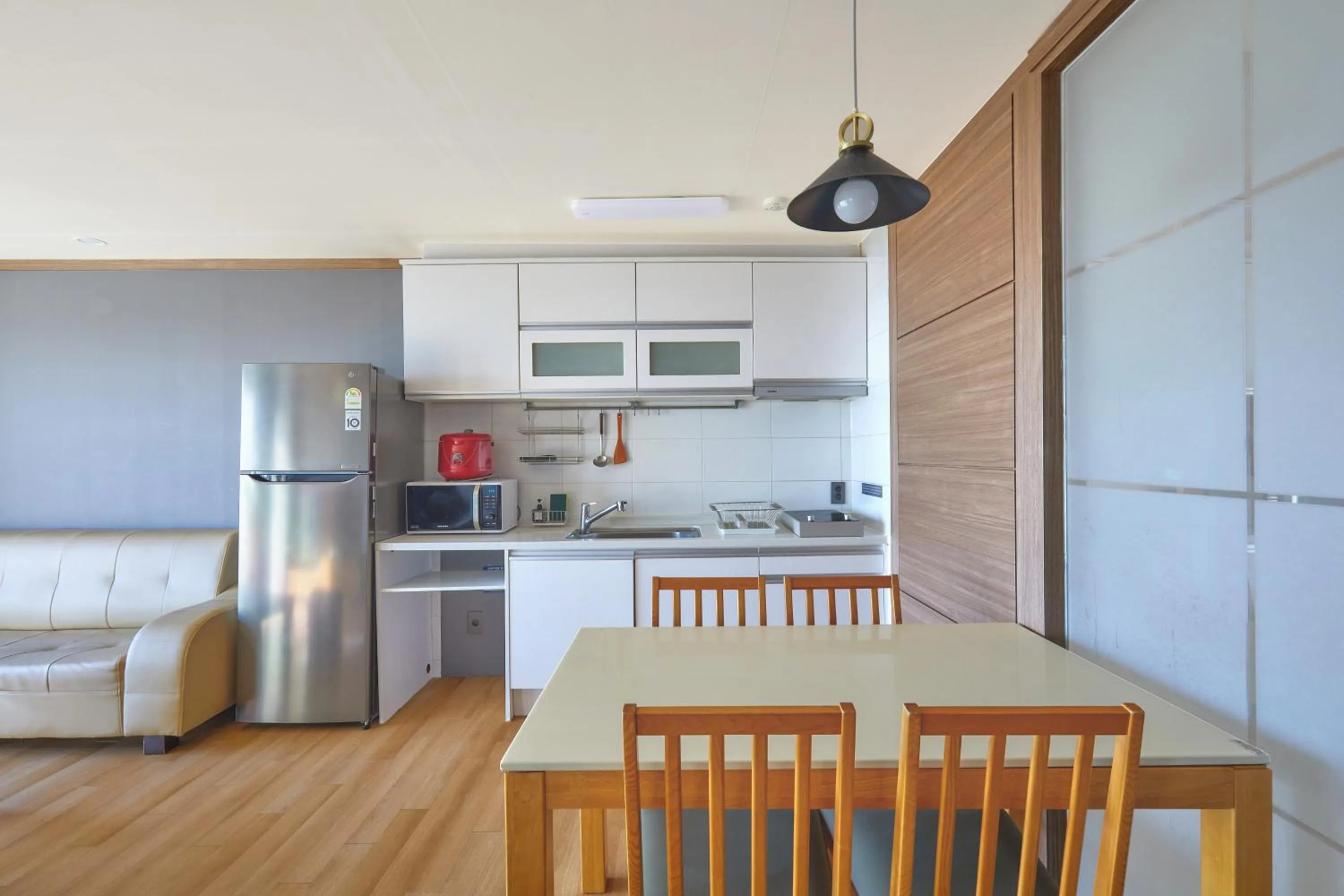 Kitchen or kitchenette in Gyeongju Mauna Ocean Resort