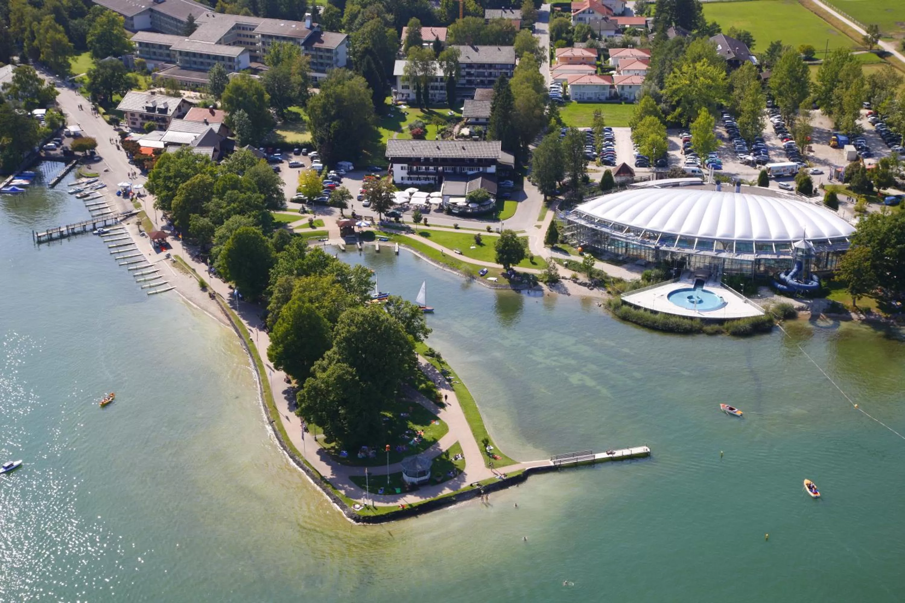 Bird's eye view in Hotel Schlossblick Chiemsee