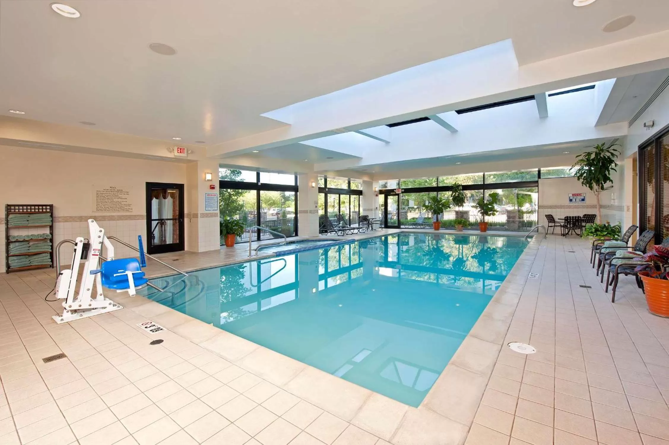 Pool view in Hilton Garden Inn Detroit Southfield