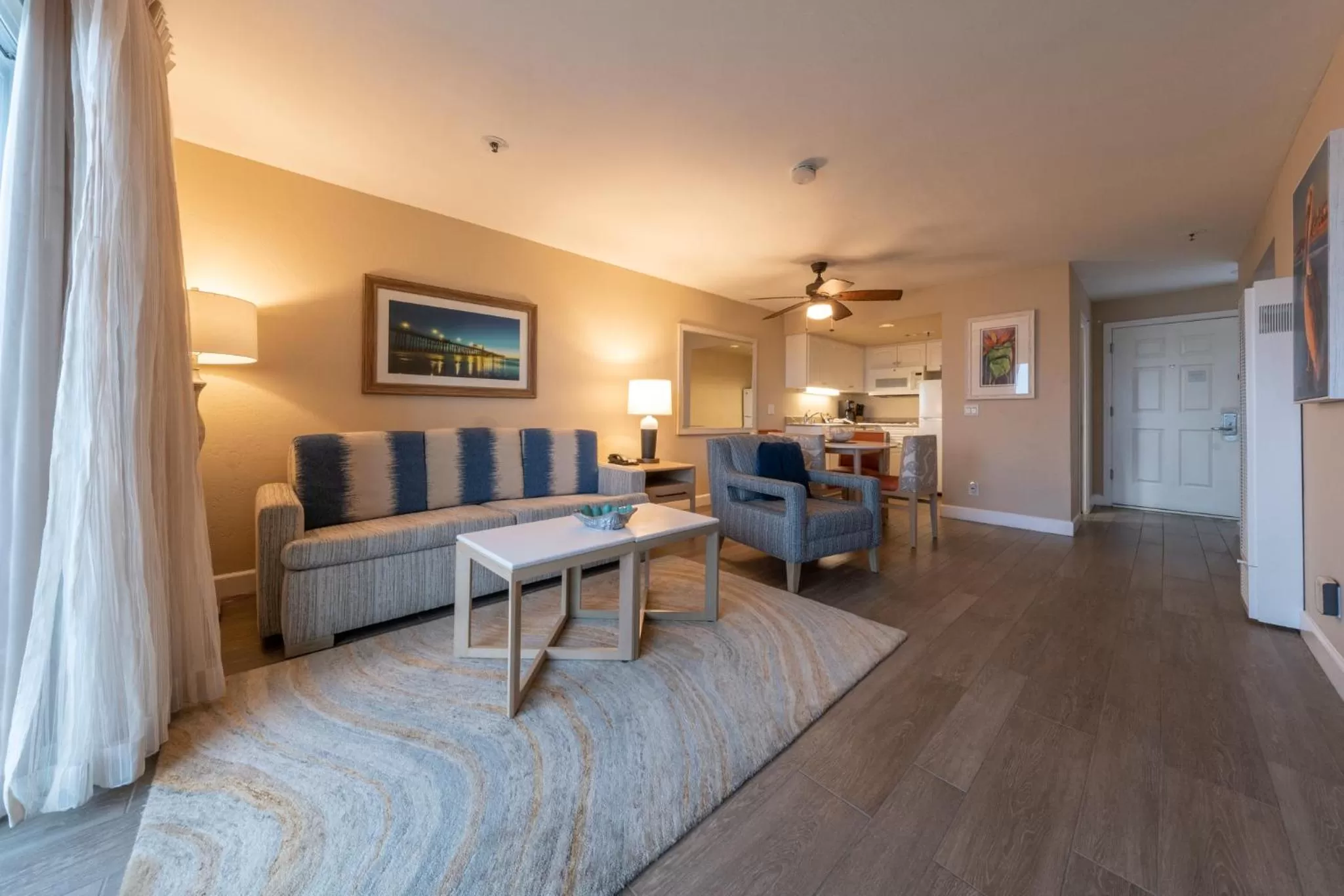 Living room in Southern California Beach Club