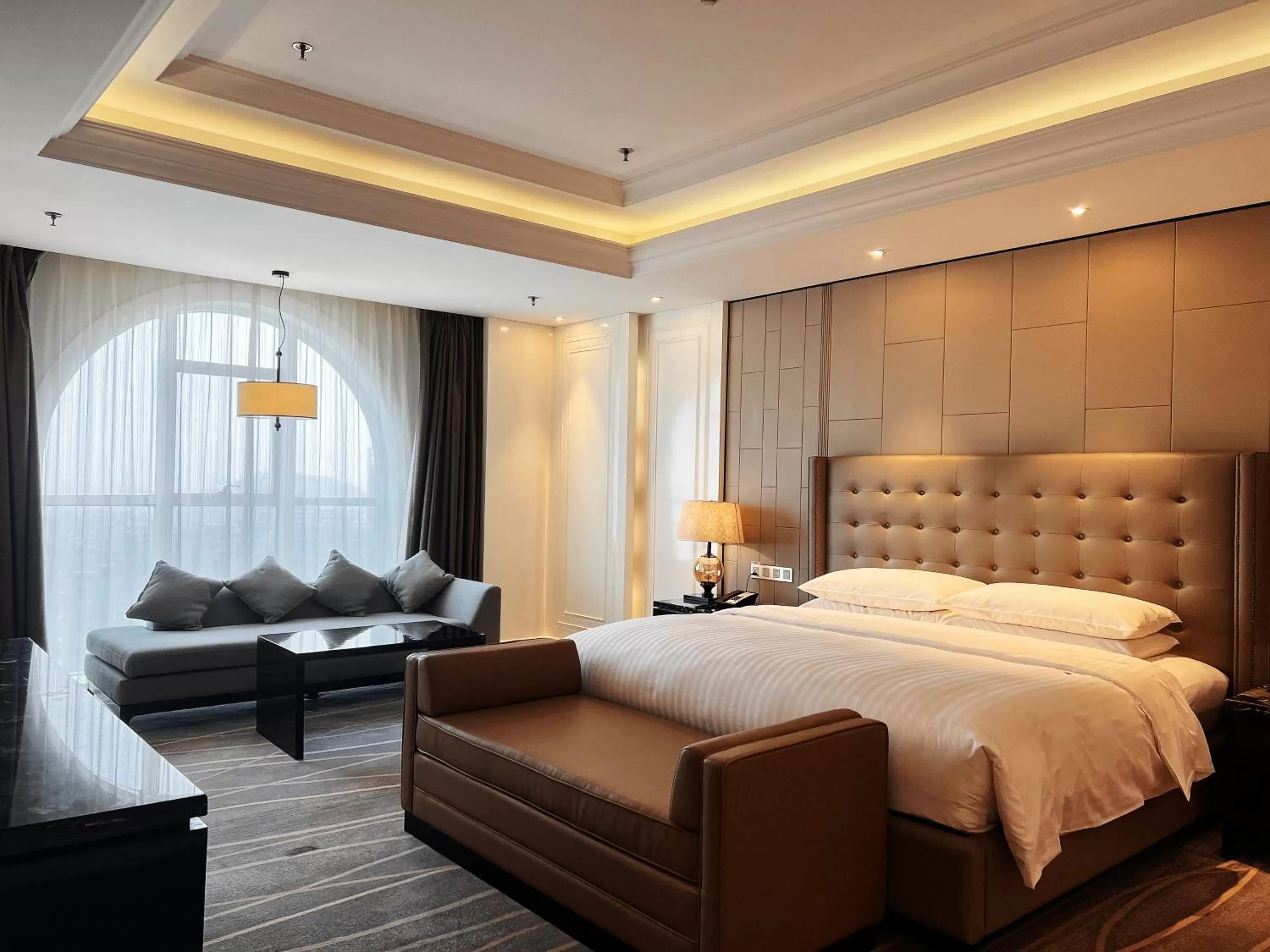 Bedroom, Bed in Zhejiang Taizhou Marriott Hotel