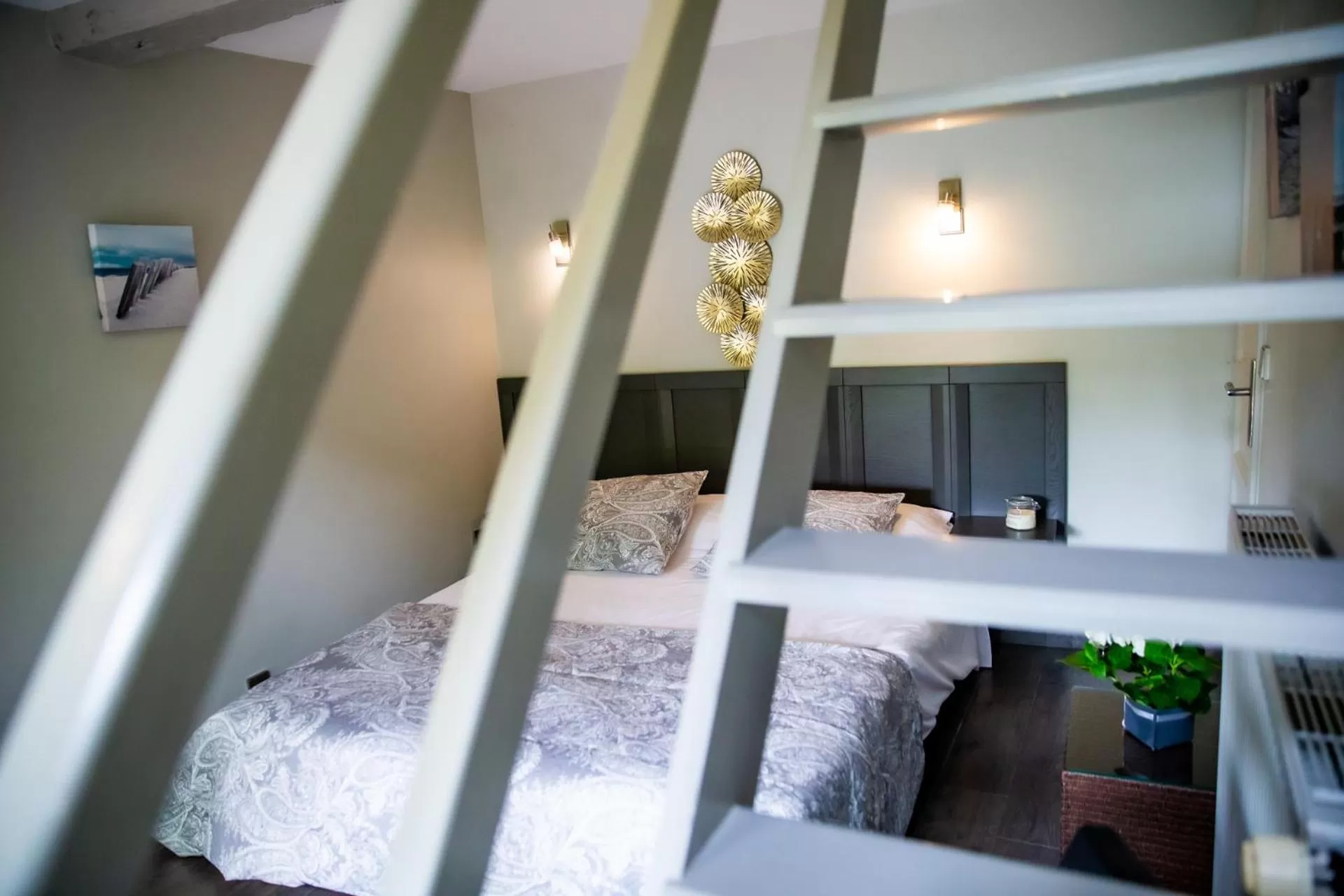 Bedroom, Bed in La Ferme de l'Oudon & SPA