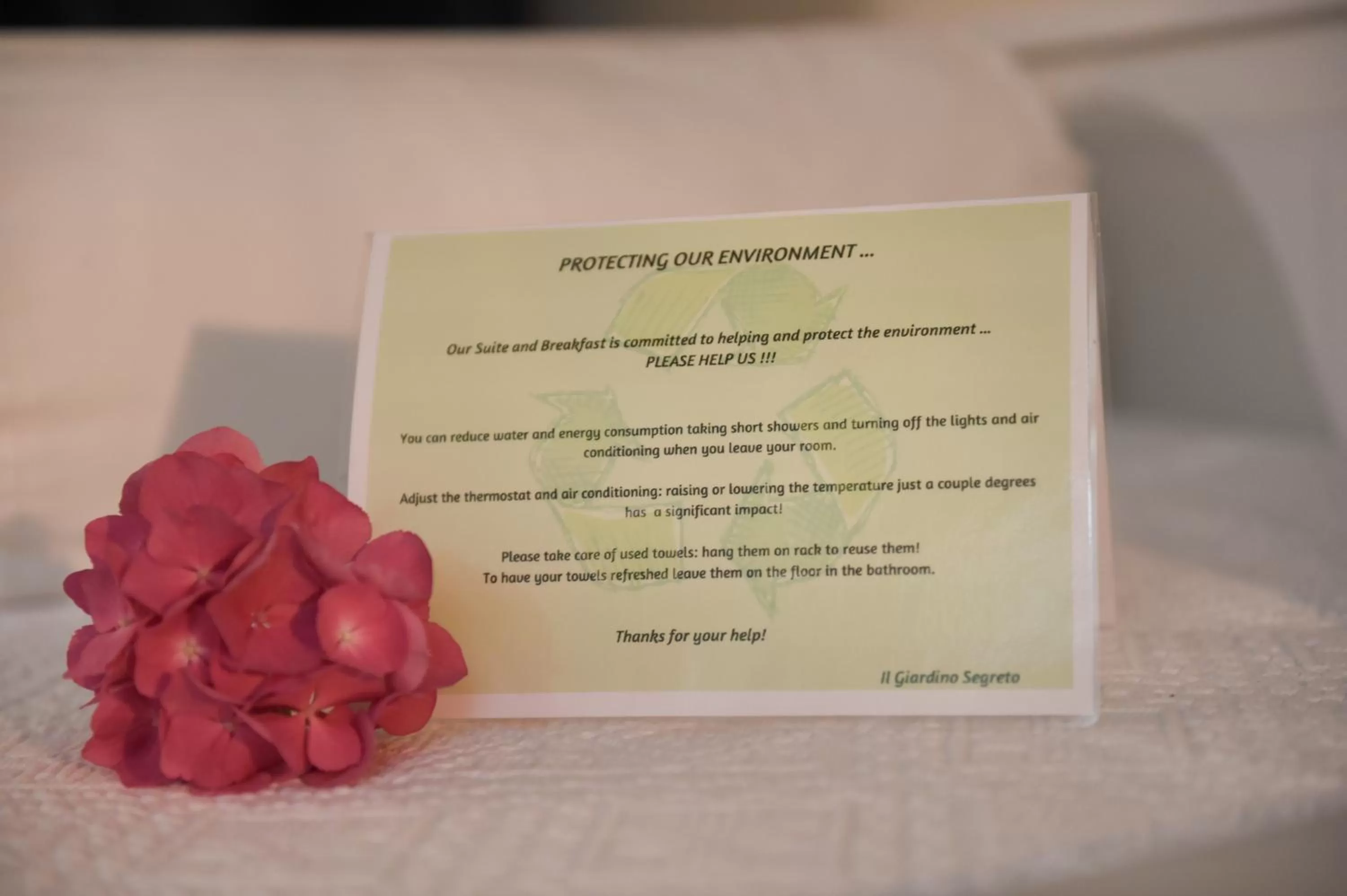 Decorative detail in Il Giardino Segreto