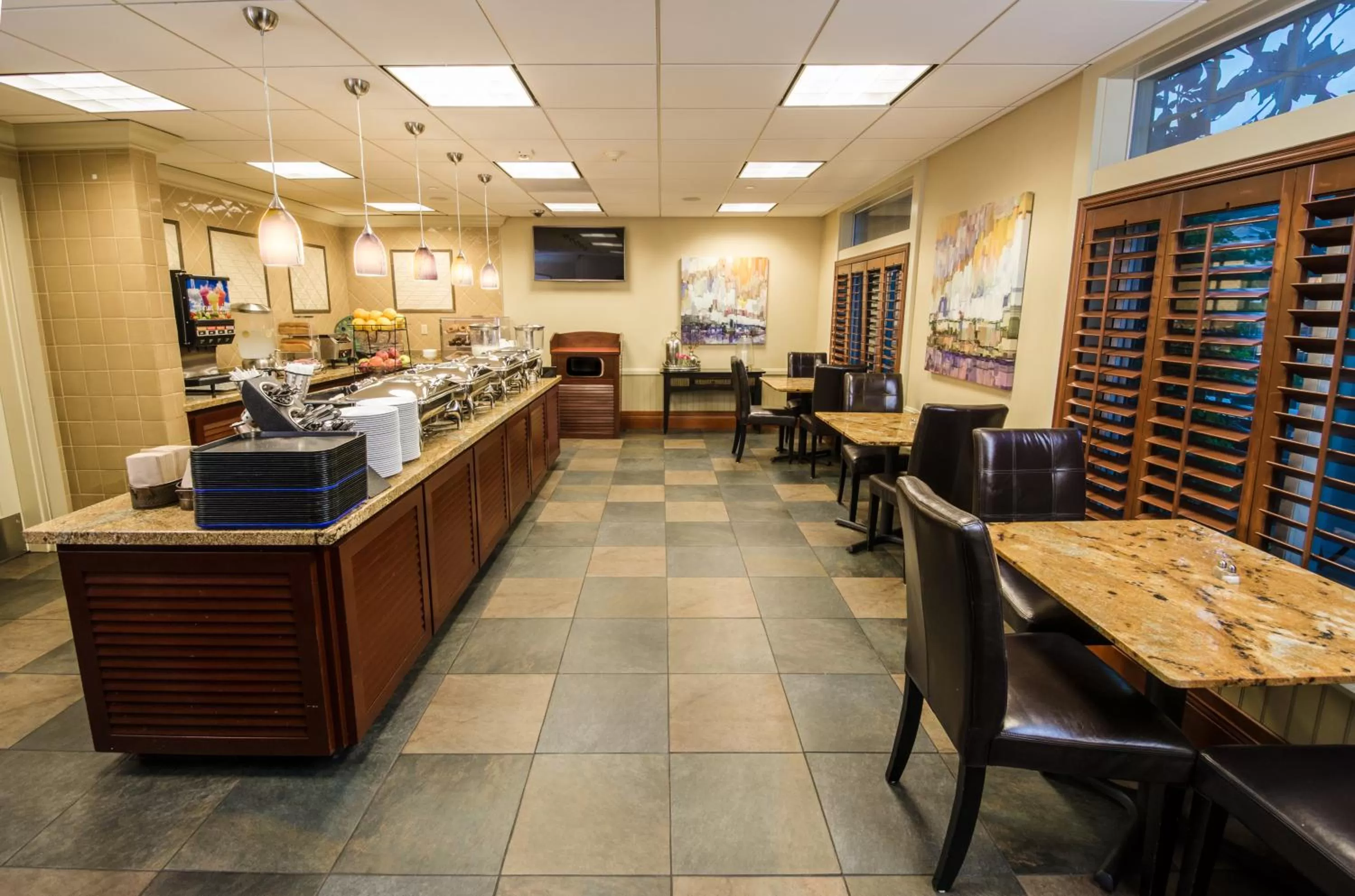 Continental breakfast in West Inn & Suites