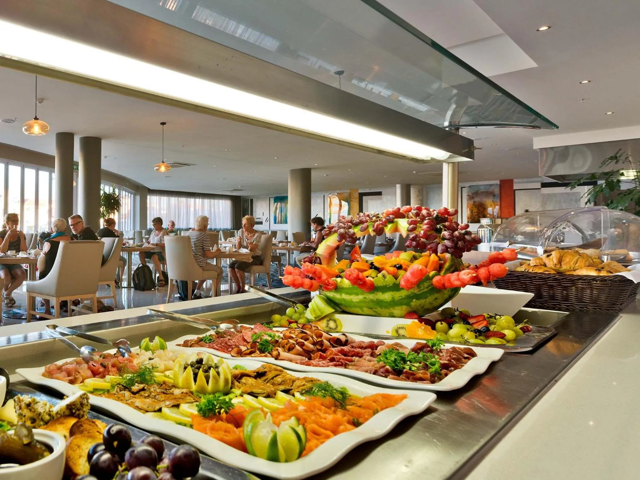 Buffet breakfast in Krystal Beach Hotel