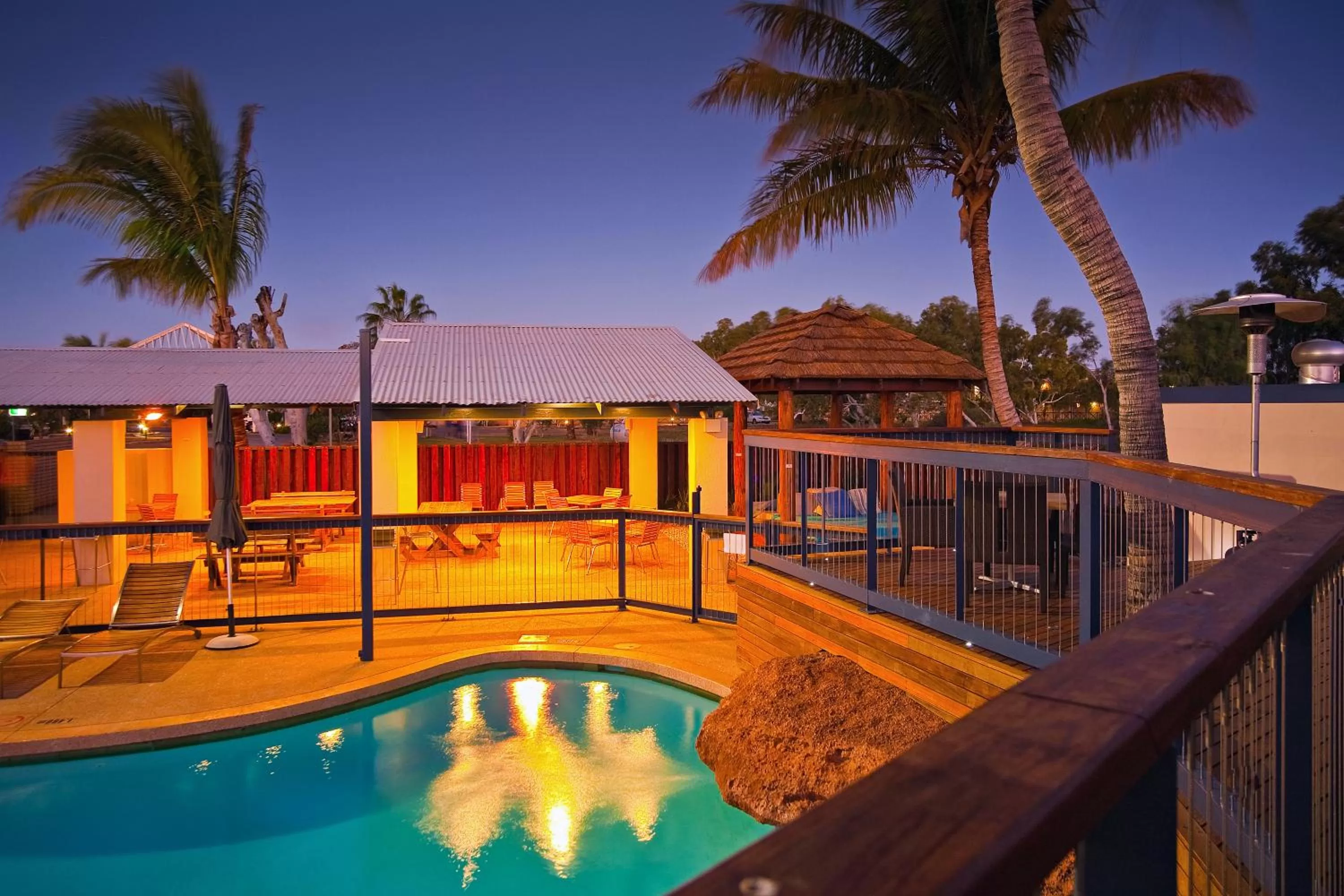 Pool view in Potshot Hotel Resort