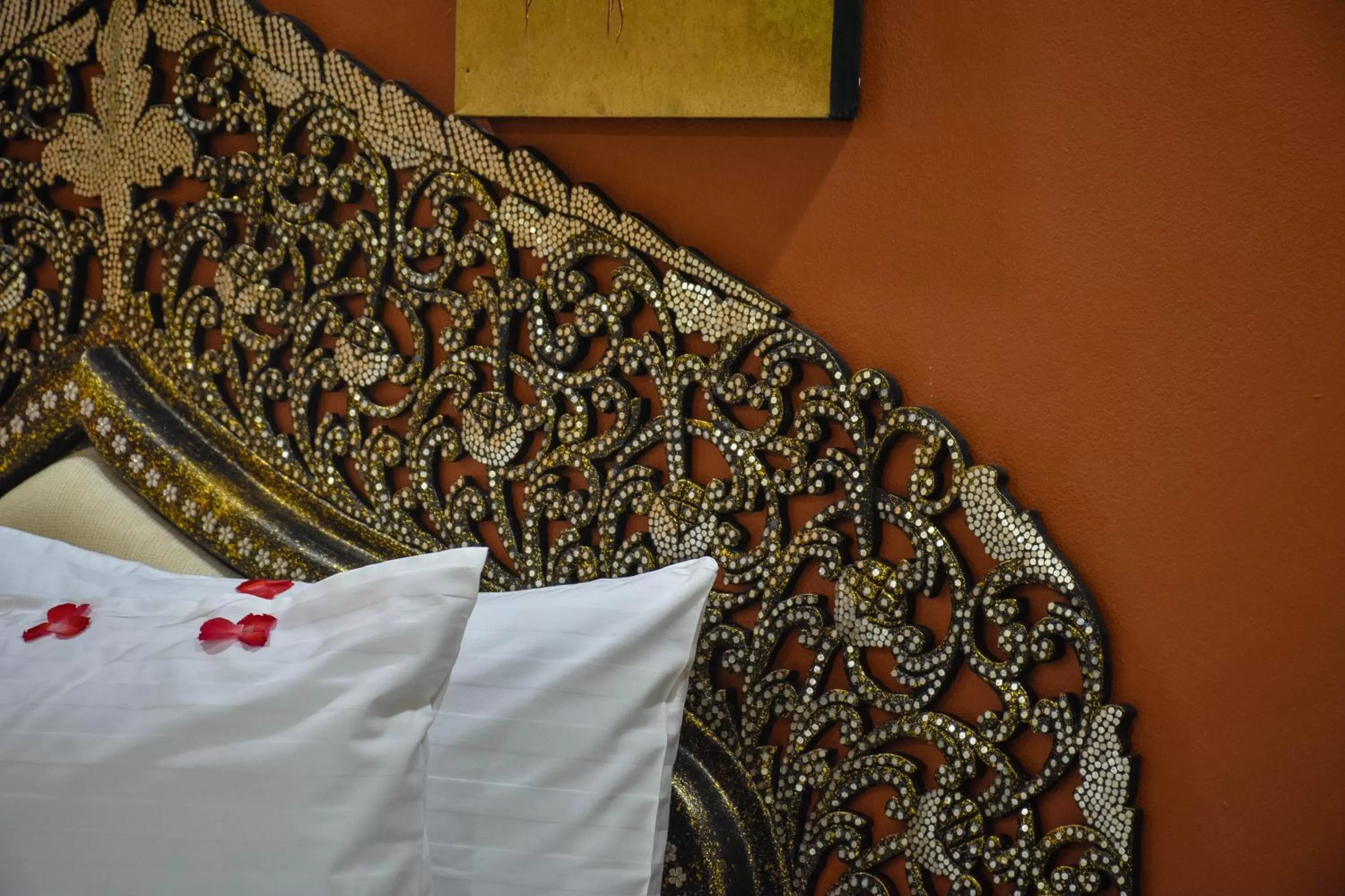 Decorative detail, Bed in White Boutique Hotel and Spa