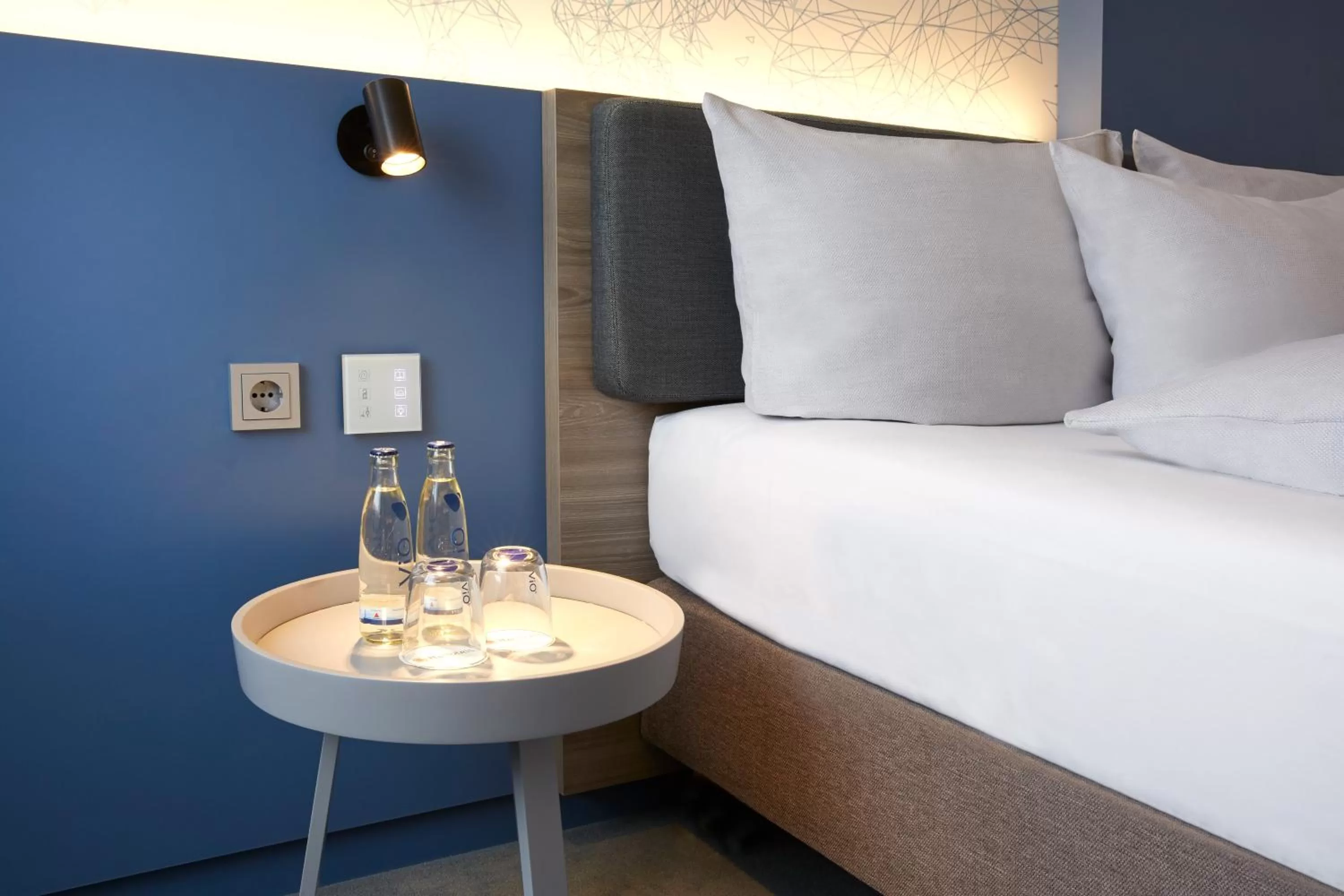 Decorative detail, Bed in H4 Hotel Leipzig