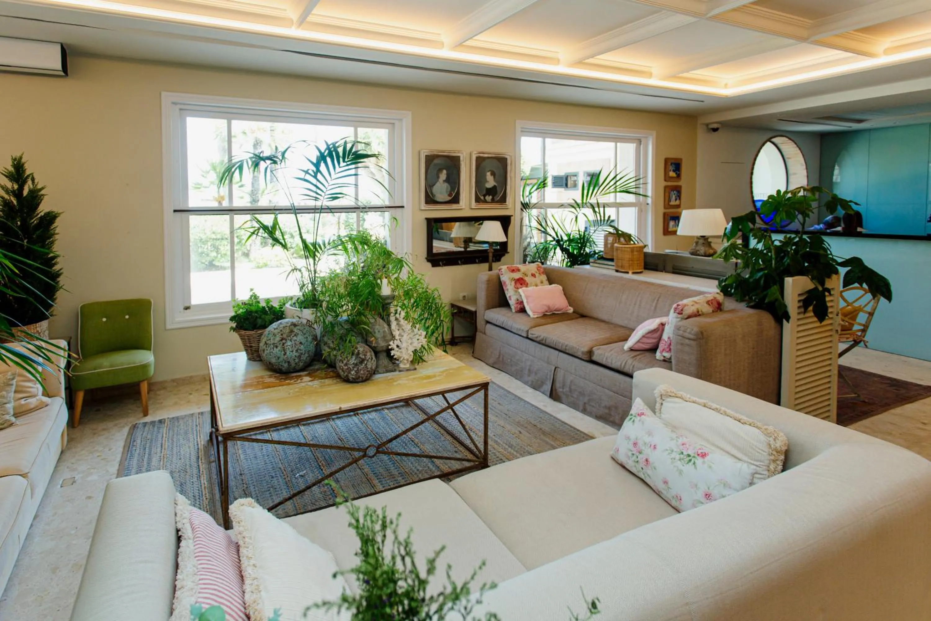 Lobby or reception in Hotel Los Ángeles Denia