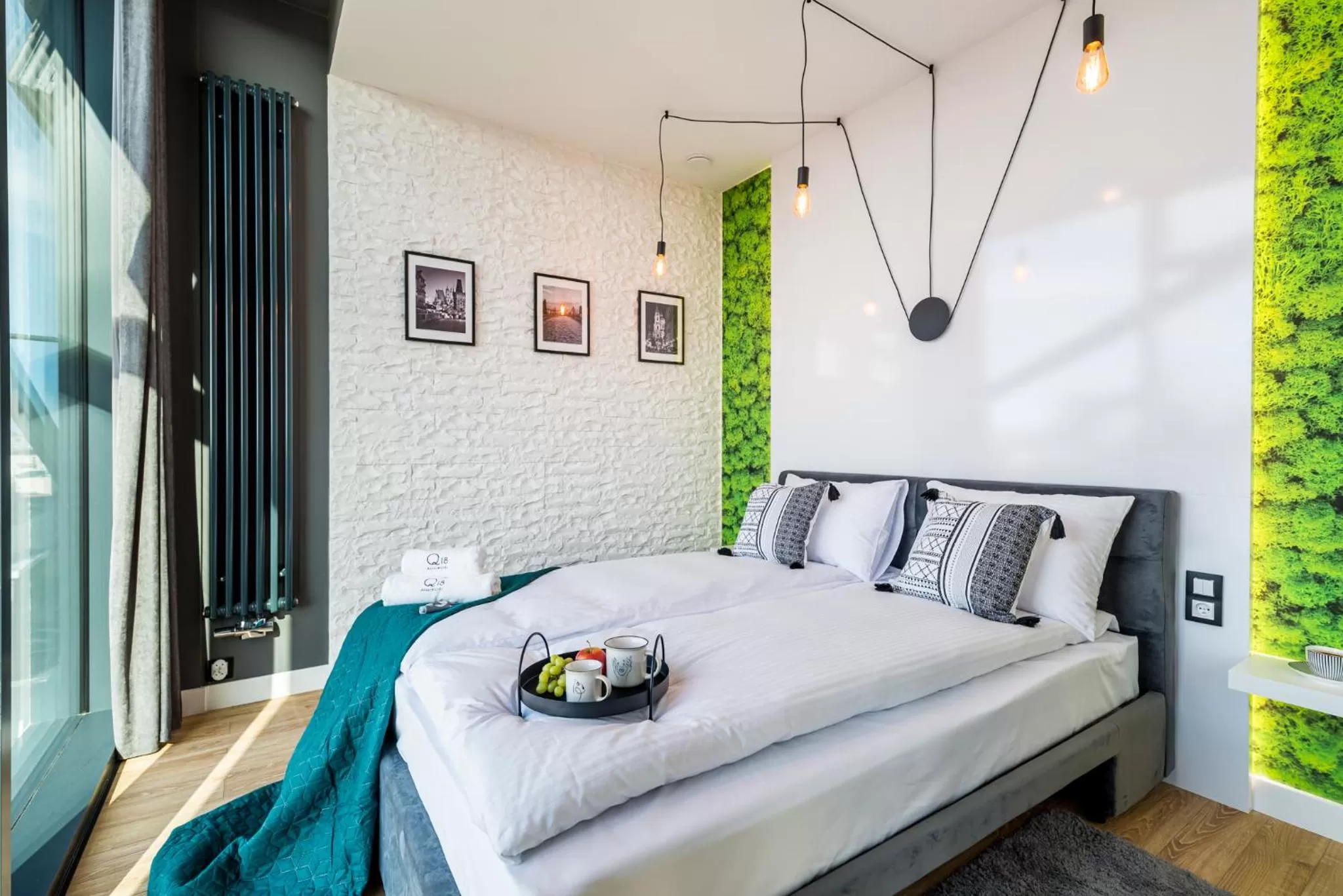 Bed in Q18 ApartHotel