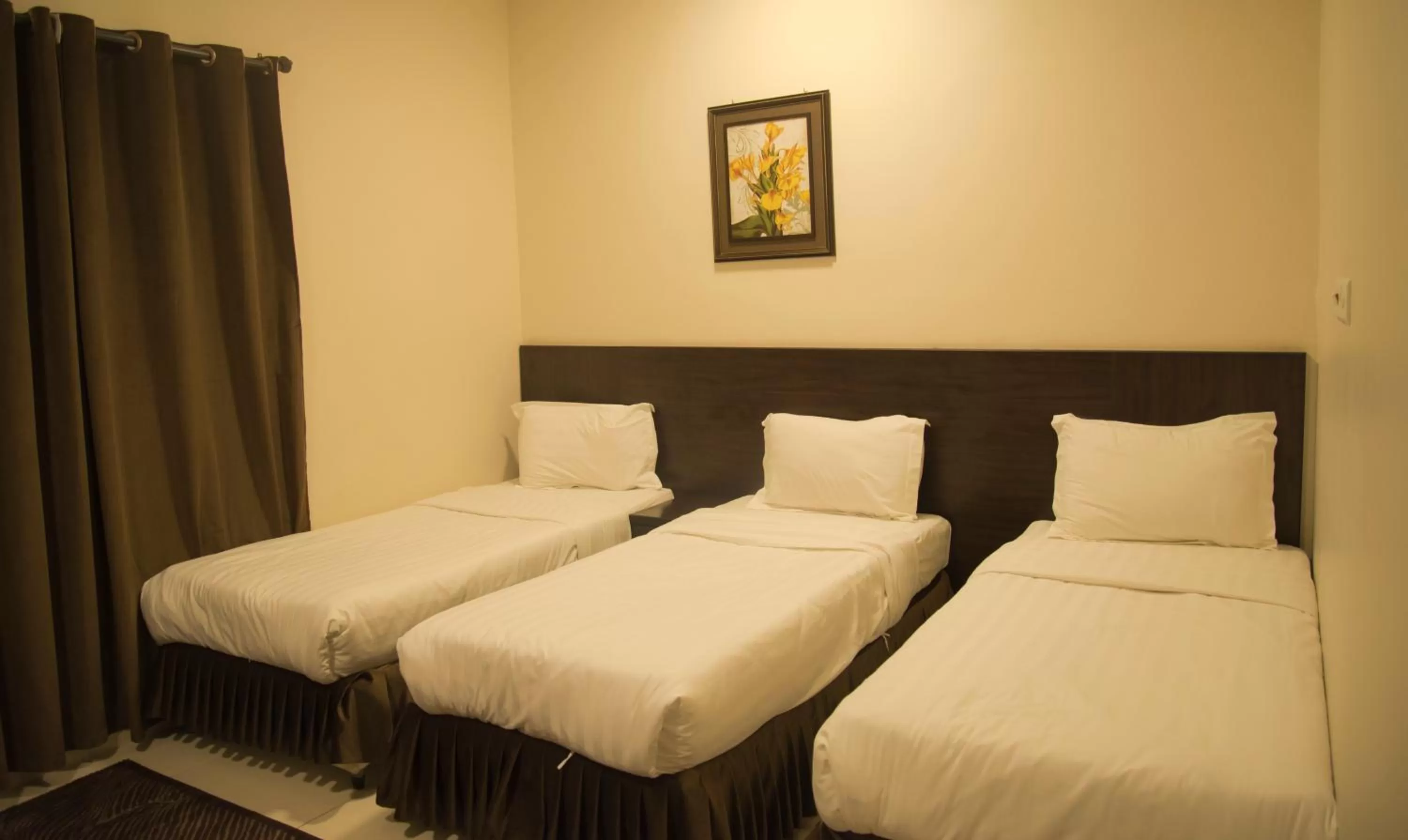 Bedroom, Bed in Shams Suites Furnished Units