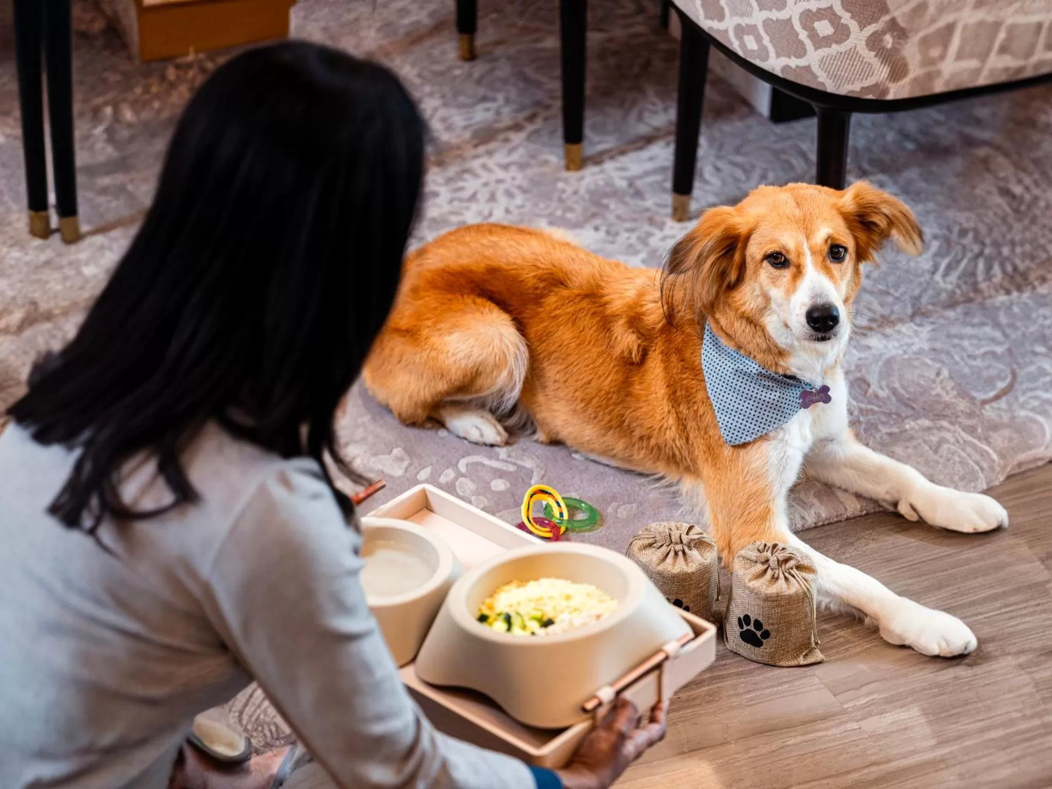Decorative detail in Abesq Doha Hotel and Residences, an IHG Hotel