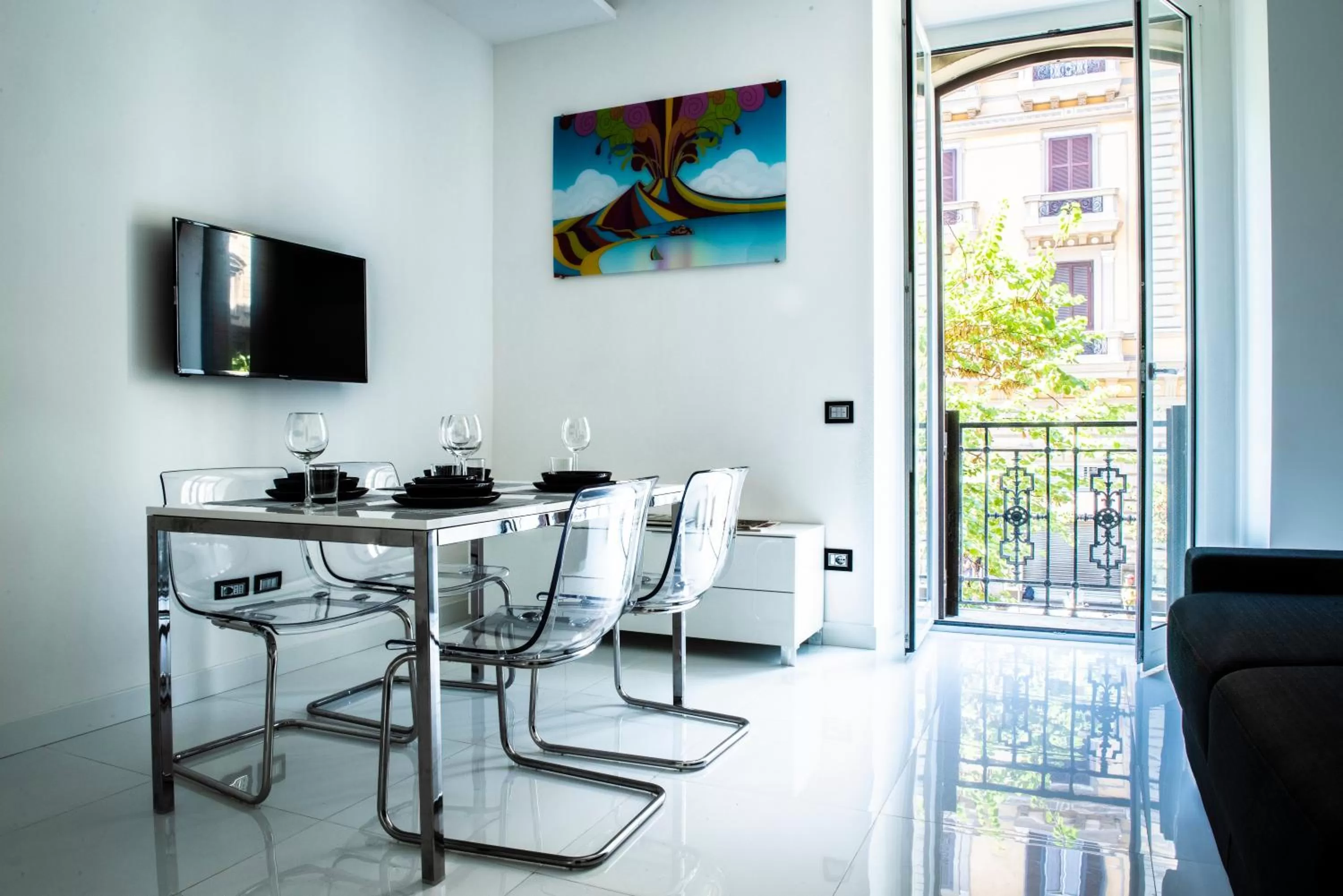 Living room in Rettifilo 201 Exclusive Rooms