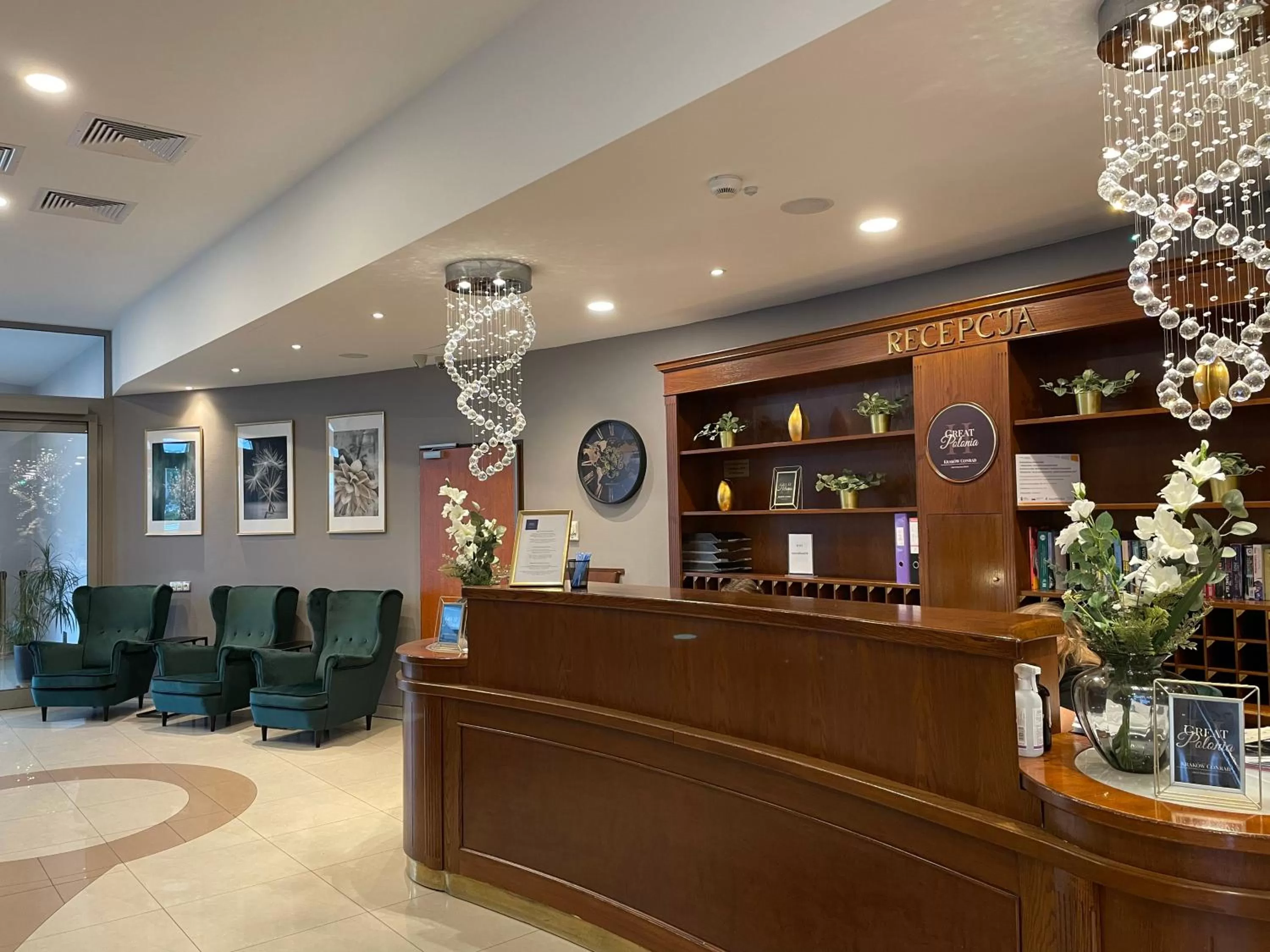 Seating area in Hotel Great Polonia Conrad Kraków