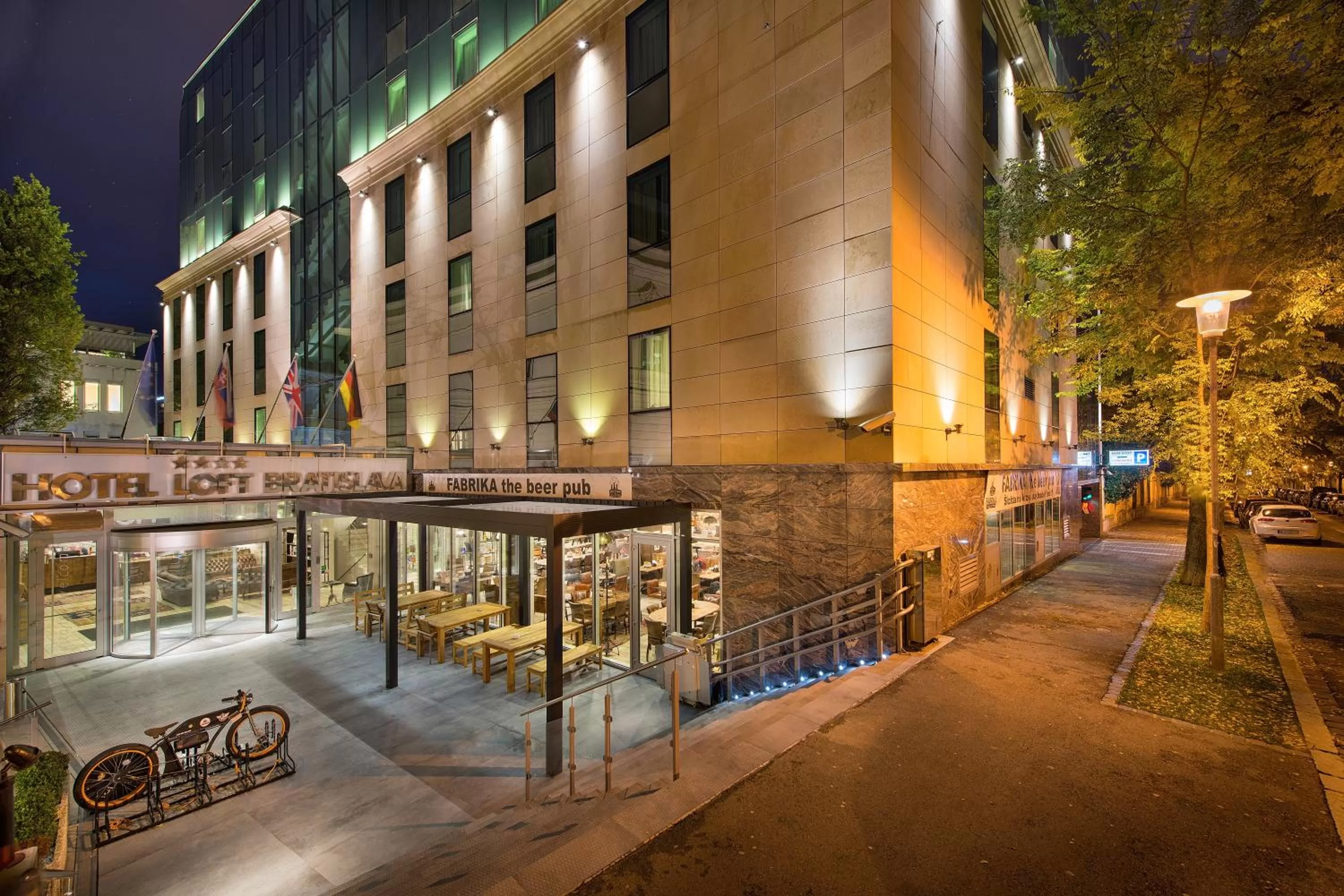 Property building in LOFT Hotel Bratislava