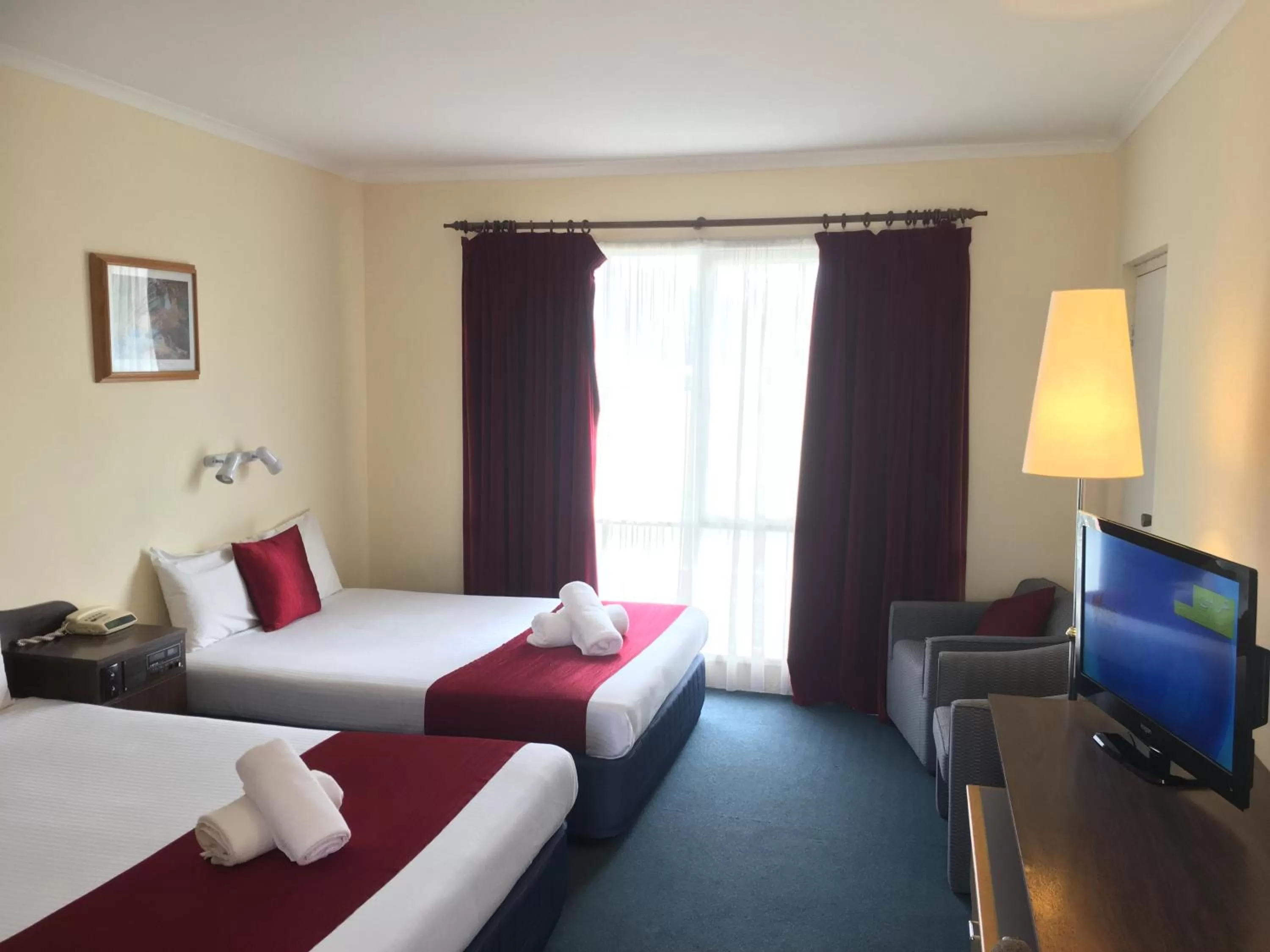 Bedroom, Bed in Australia Park Motel