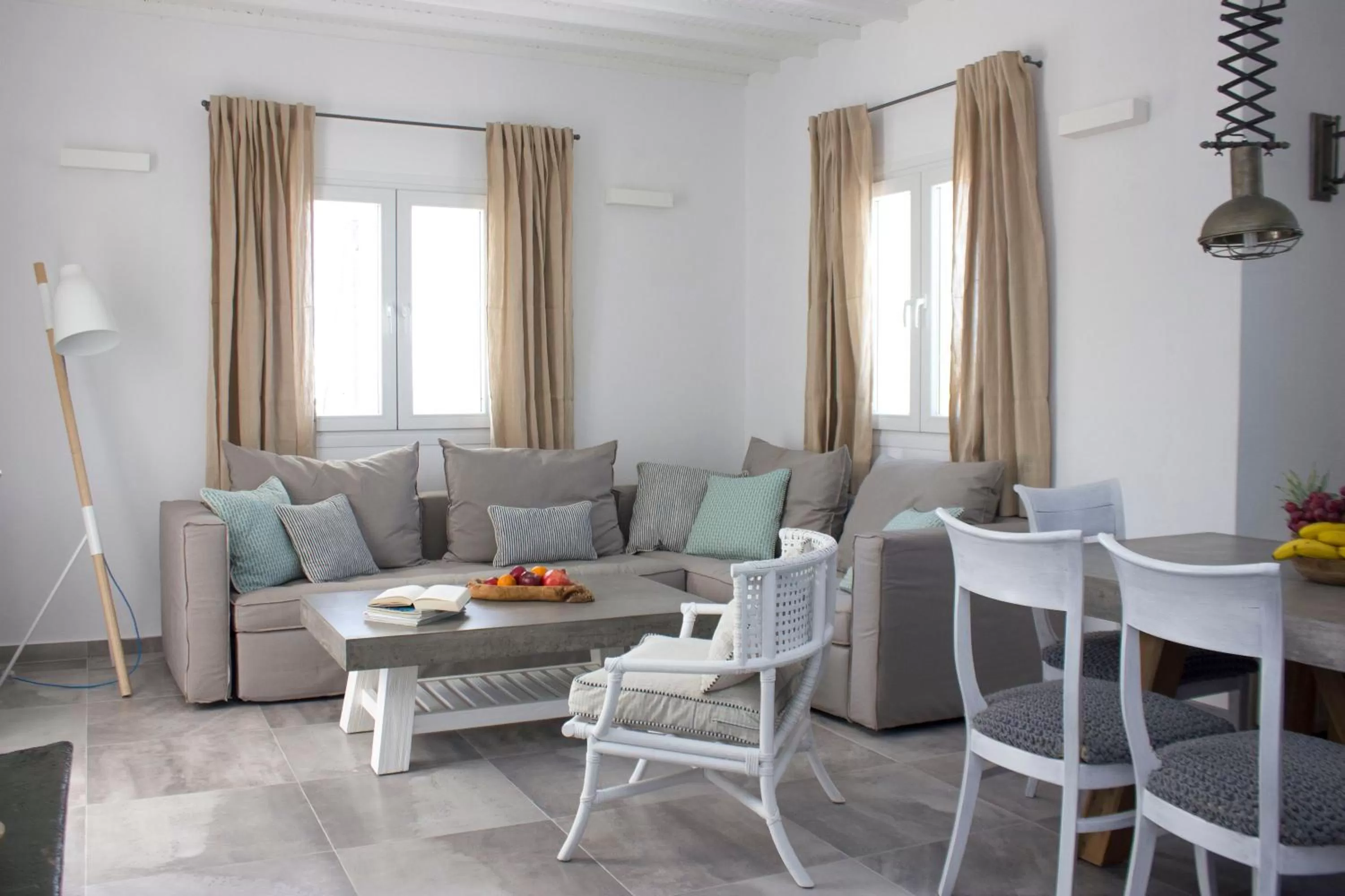 Living room in Amperian Mykonos Suites & Villas