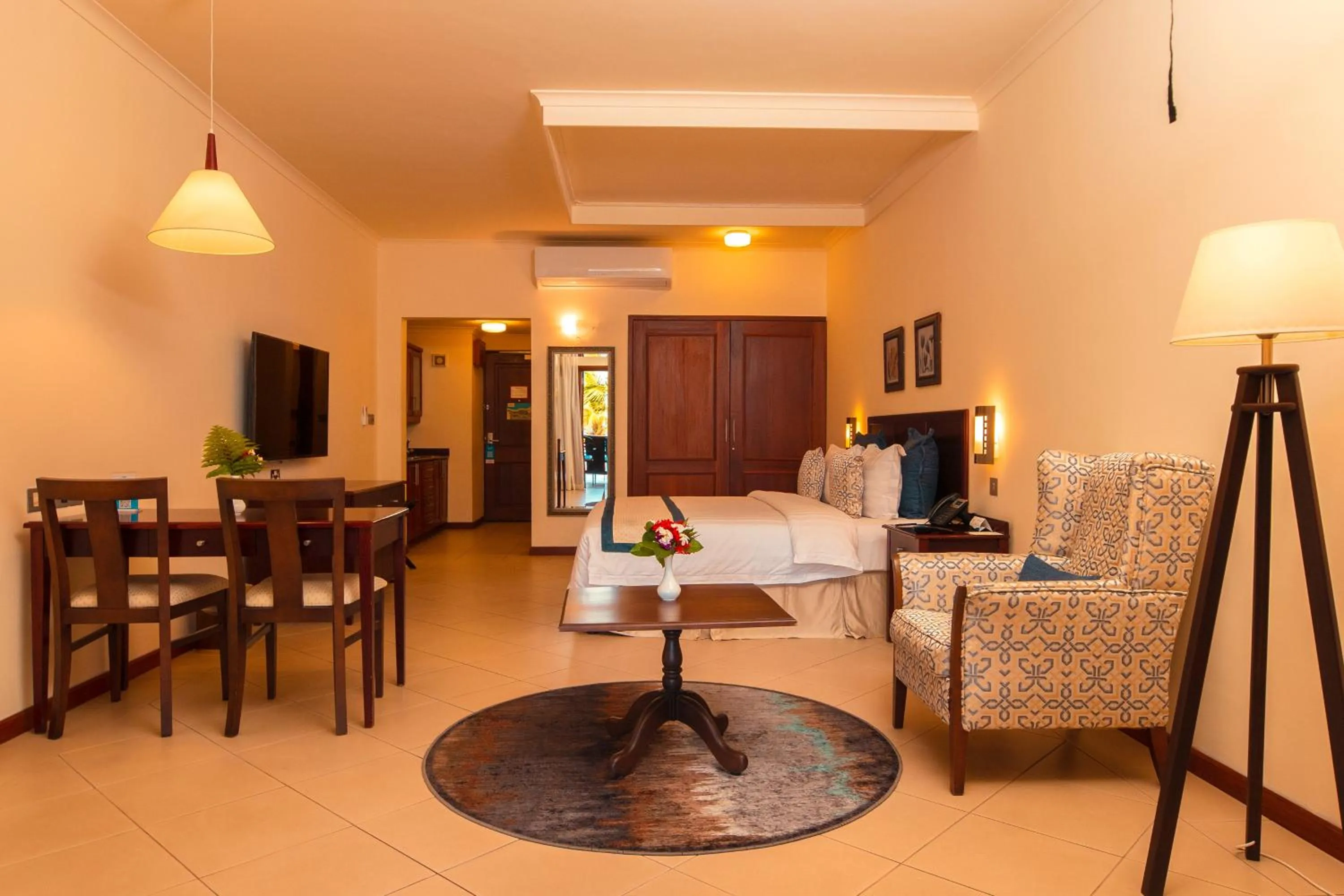 Bed in White Sands Hotel