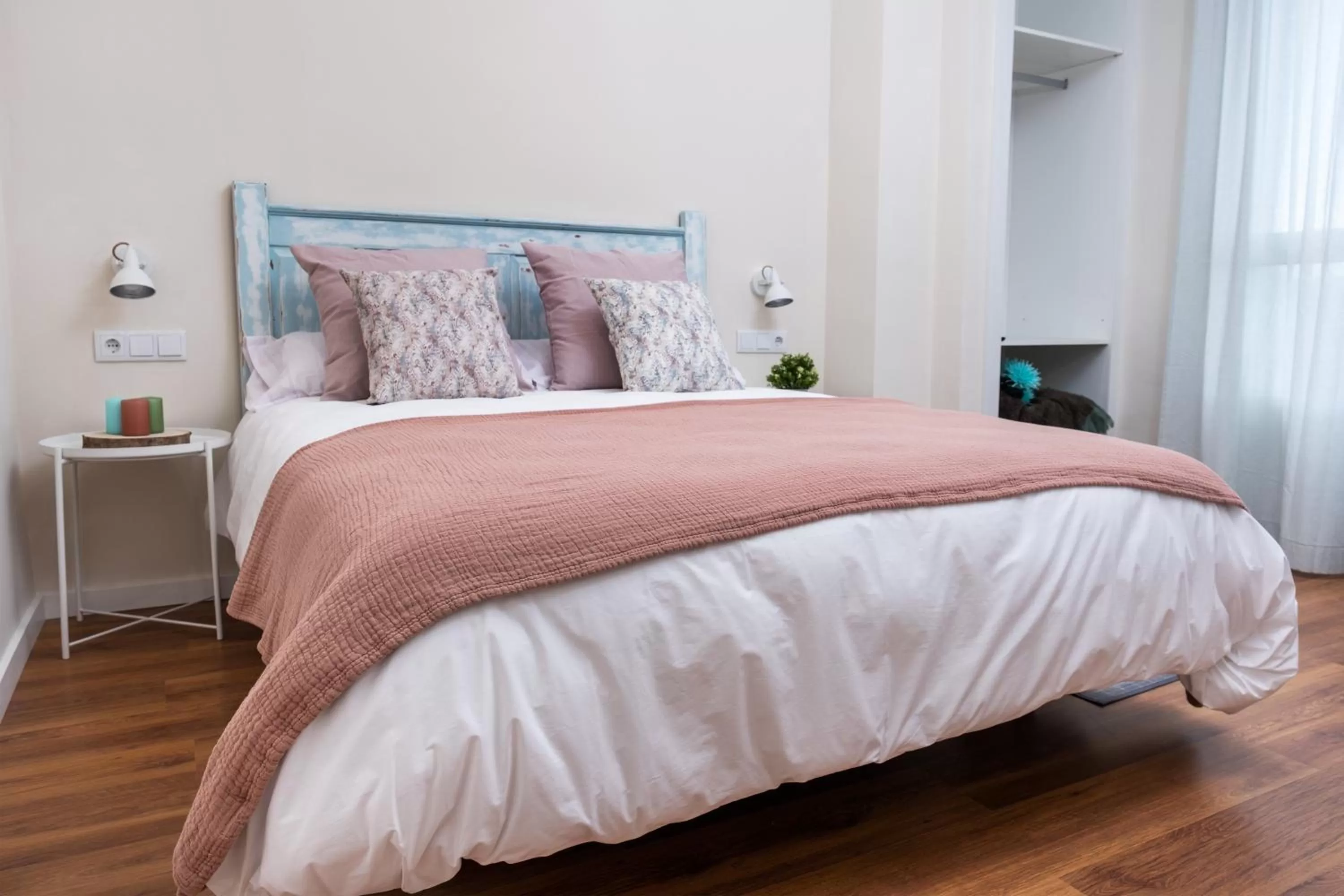 Bed in Hotel Bienvenidos Rooms Xàtiva