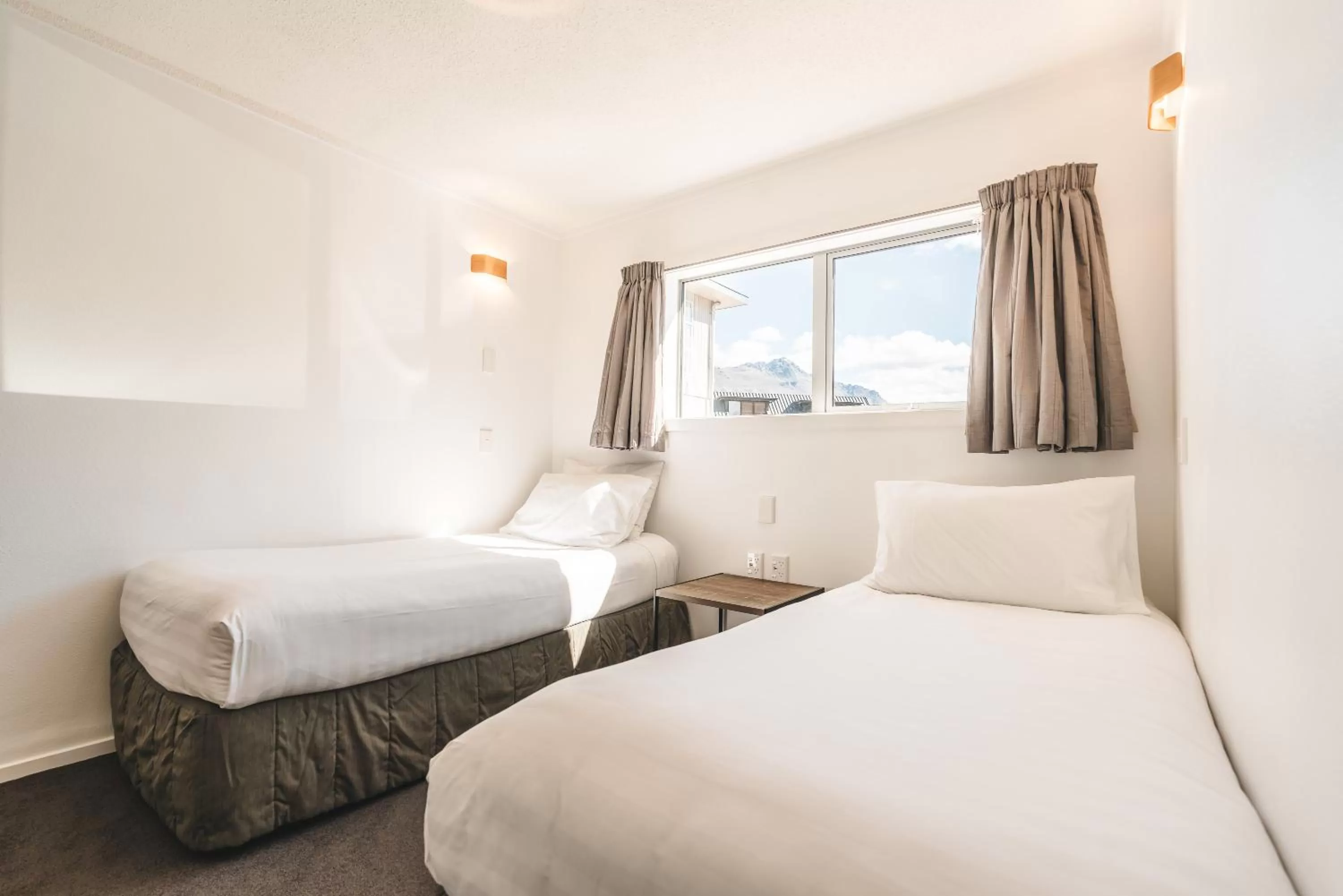 Bed in Blue Peaks Lodge