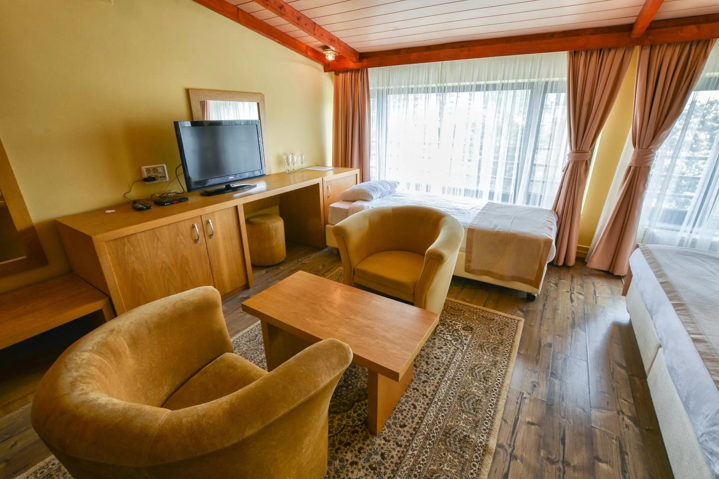 Seating area in Hotel Lirak