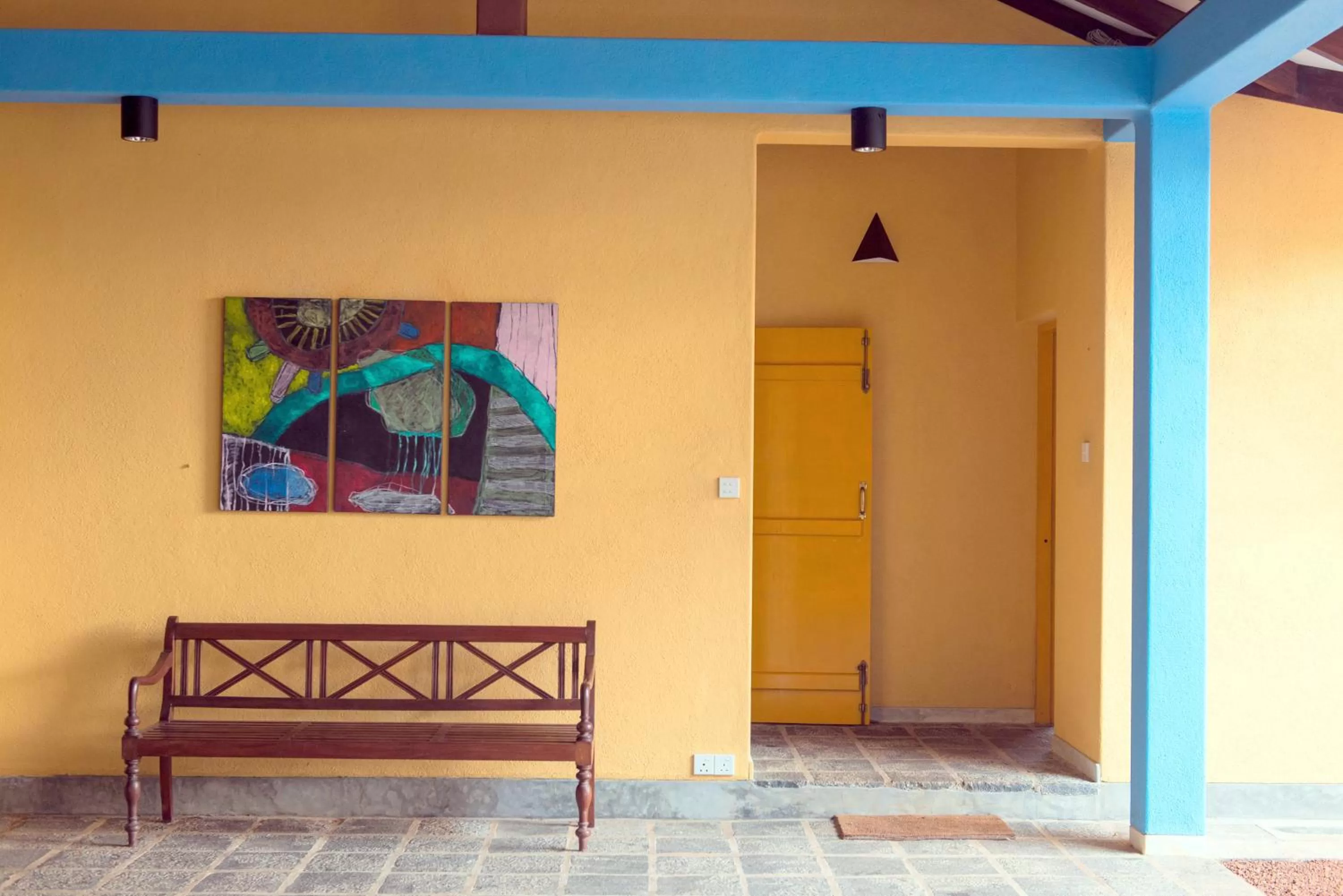 Facade/entrance in Villa Atulya at Ocean's edge