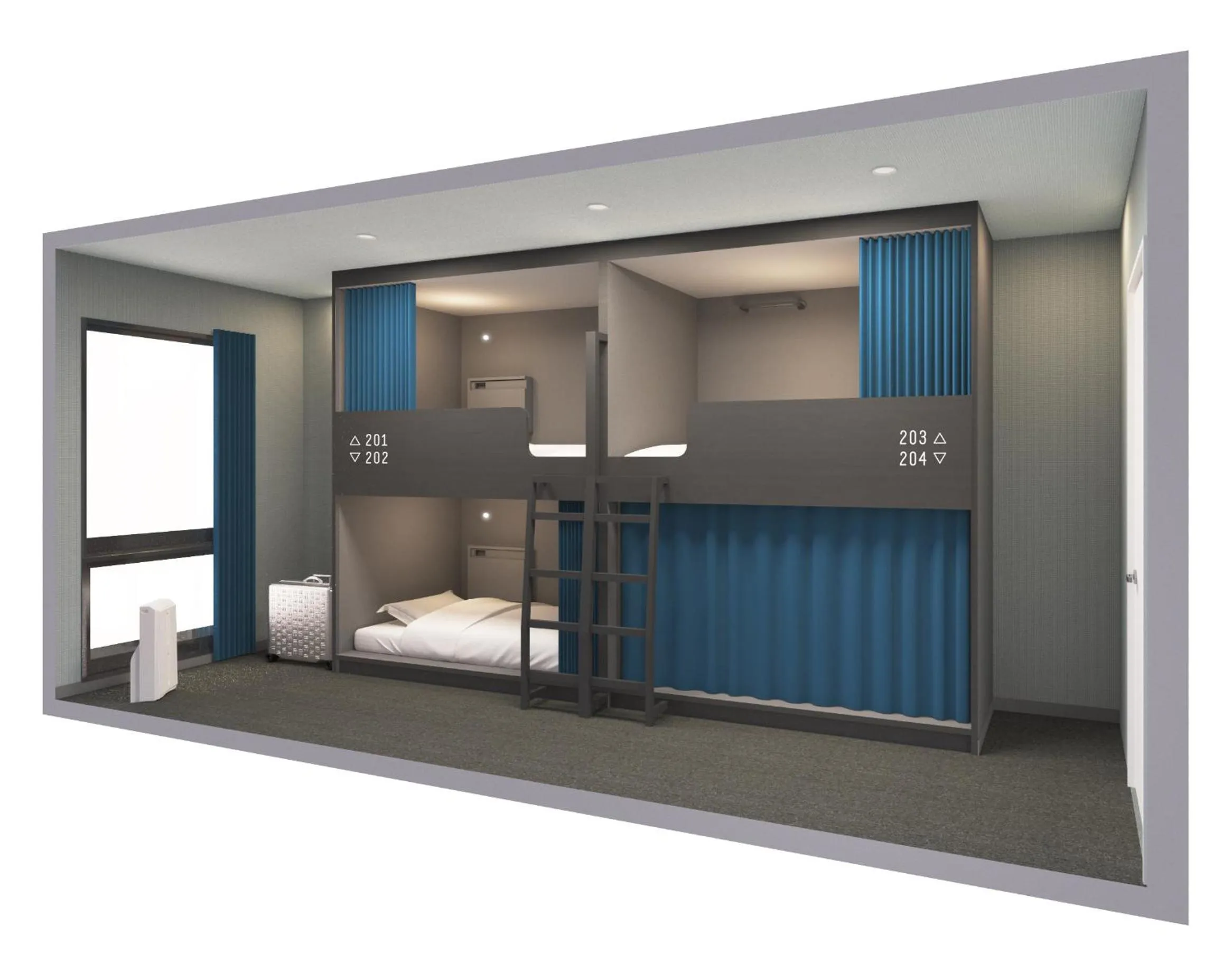 Photo of the whole room, Bed in IMANO OSAKA SHINSAIBASHI HOSTEL