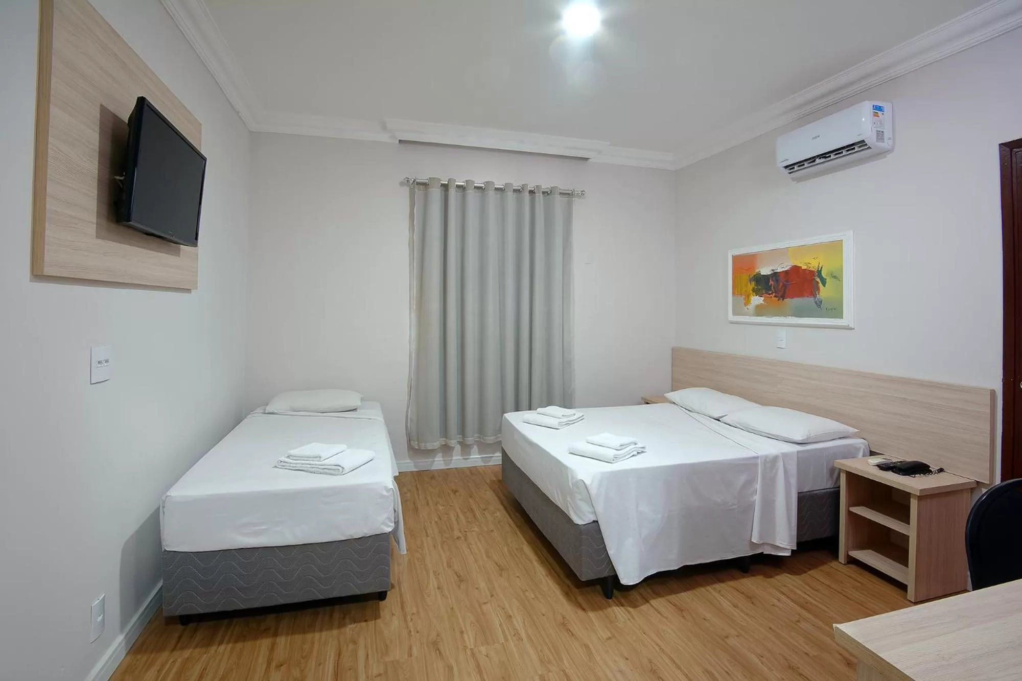 Bed in Fênix Hotel Campinas