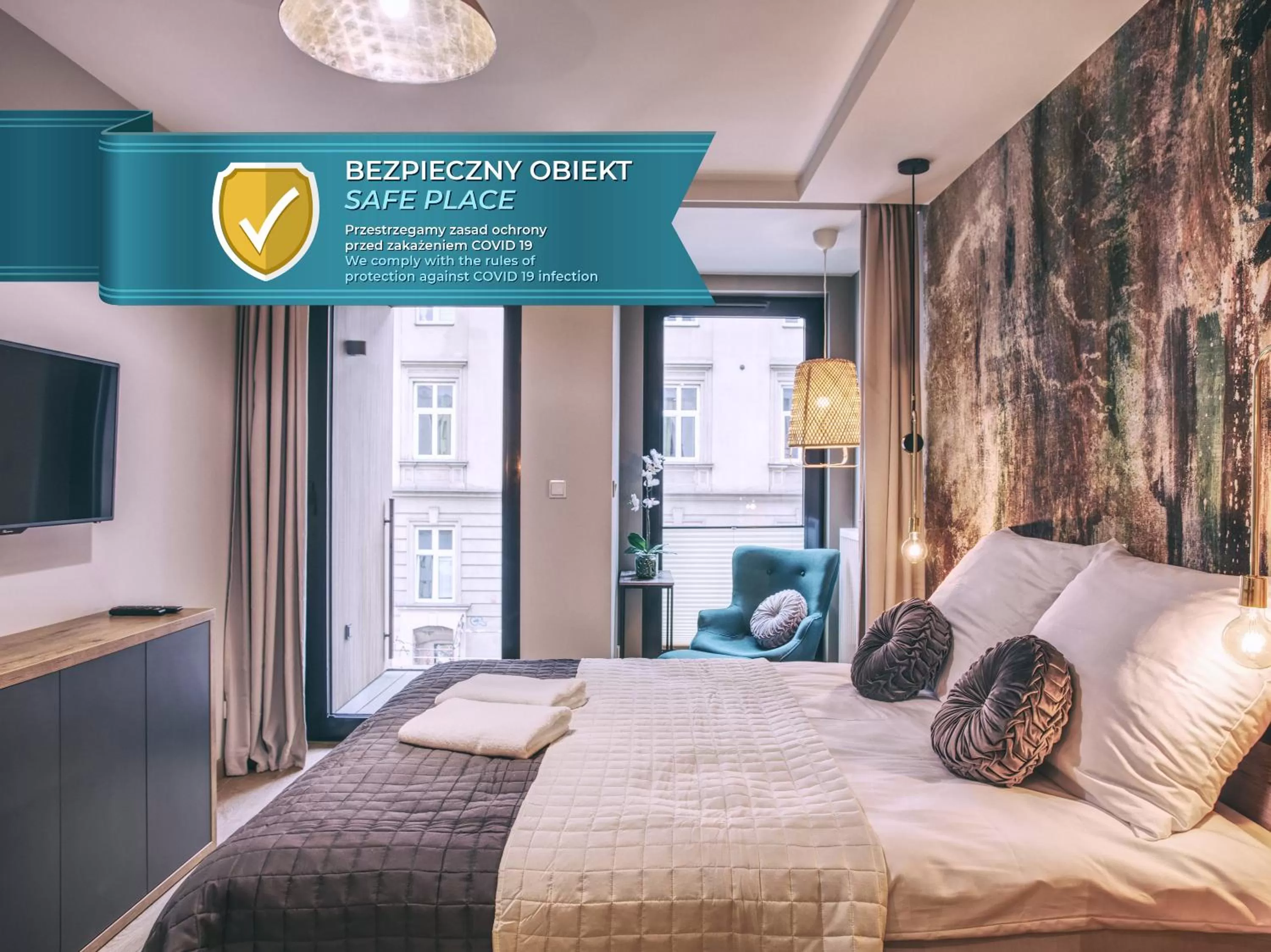 Photo of the whole room, Bed in RAJSKA 3 by PI Apartments