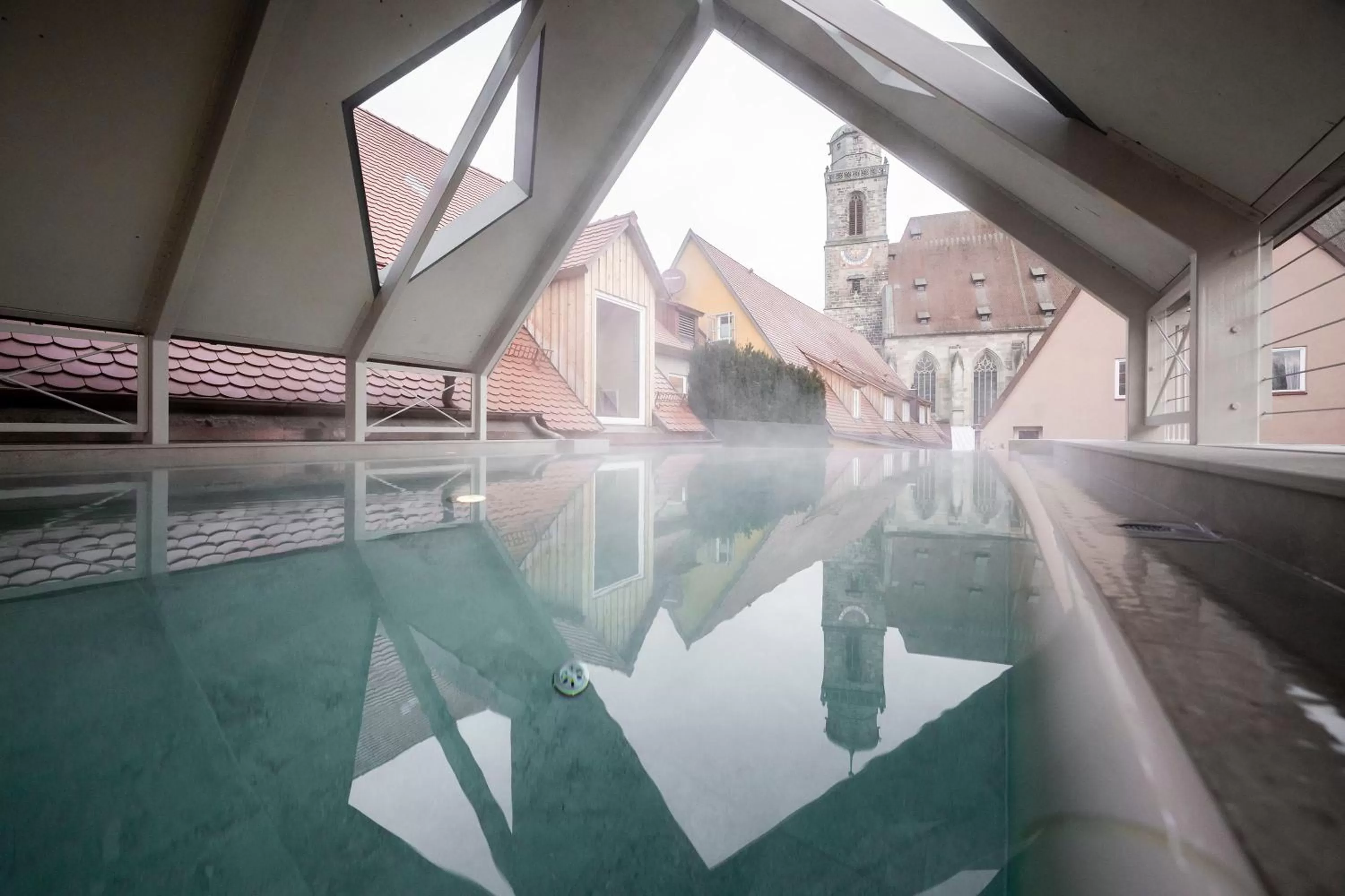 Pool view in HOTEL & SPA Goldene Rose