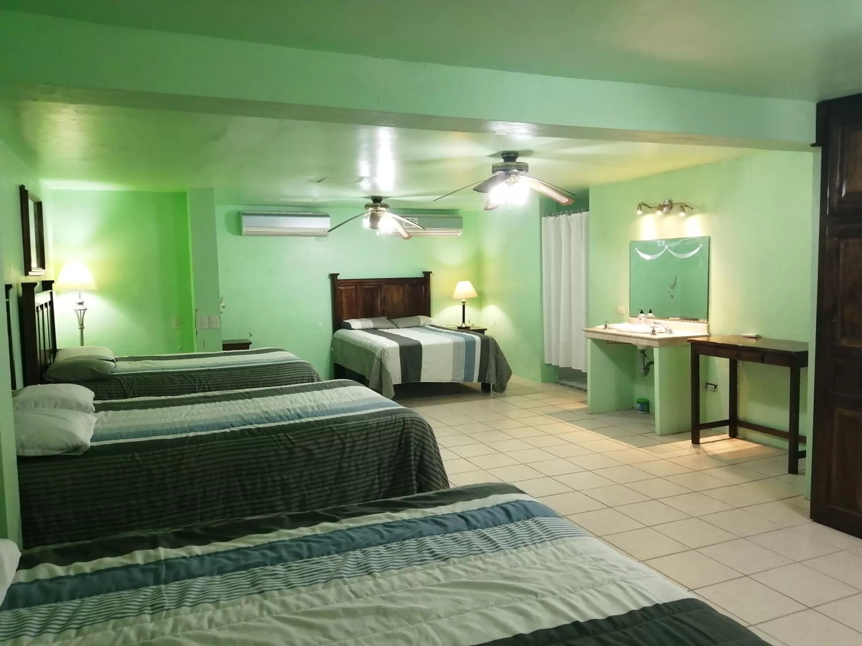 Bed in Freedom Shores "La Gringa" Hotel - Universally Designed