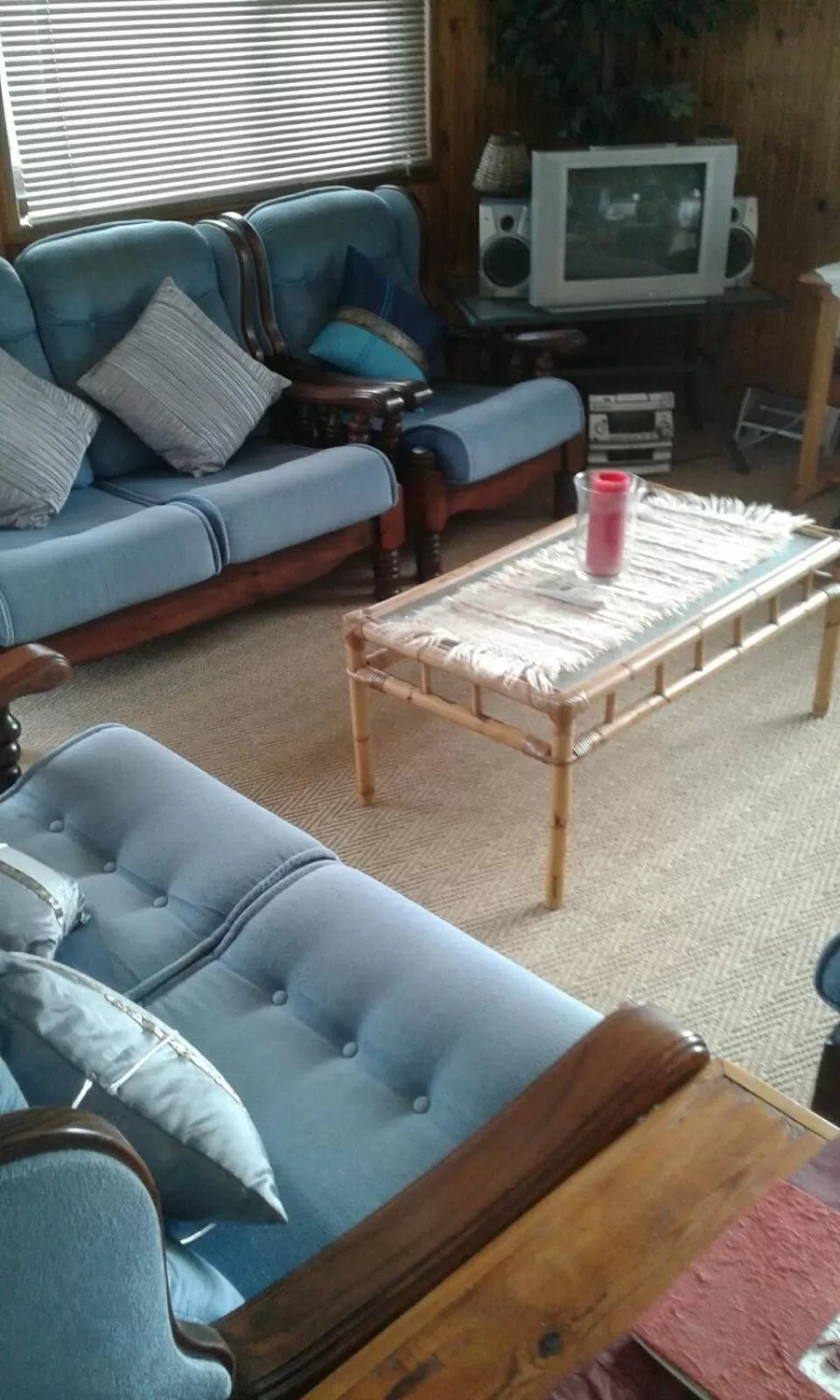 Seating Area in Tertia's Logcabin