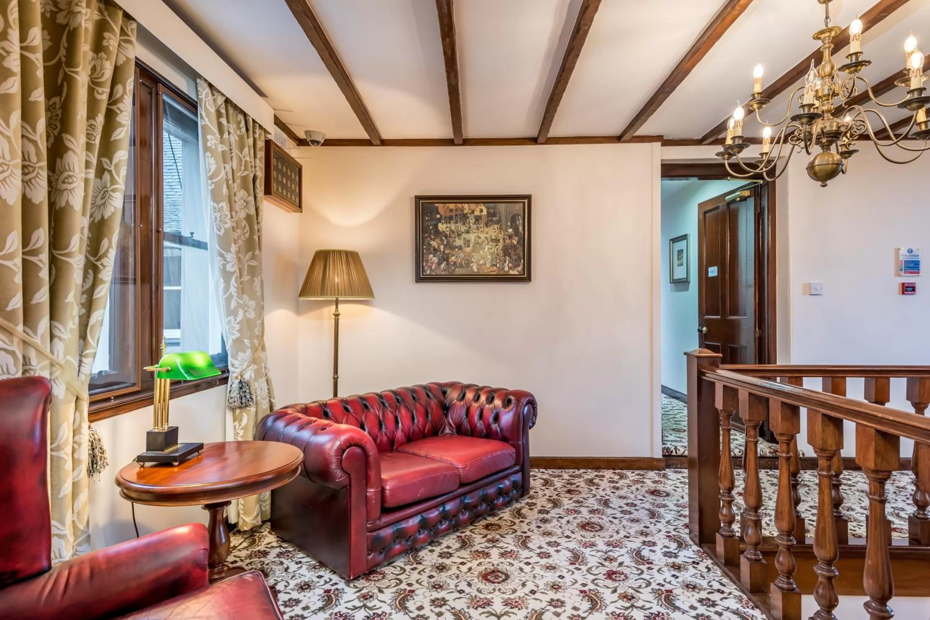 Seating area in Grey Harlings Rooms