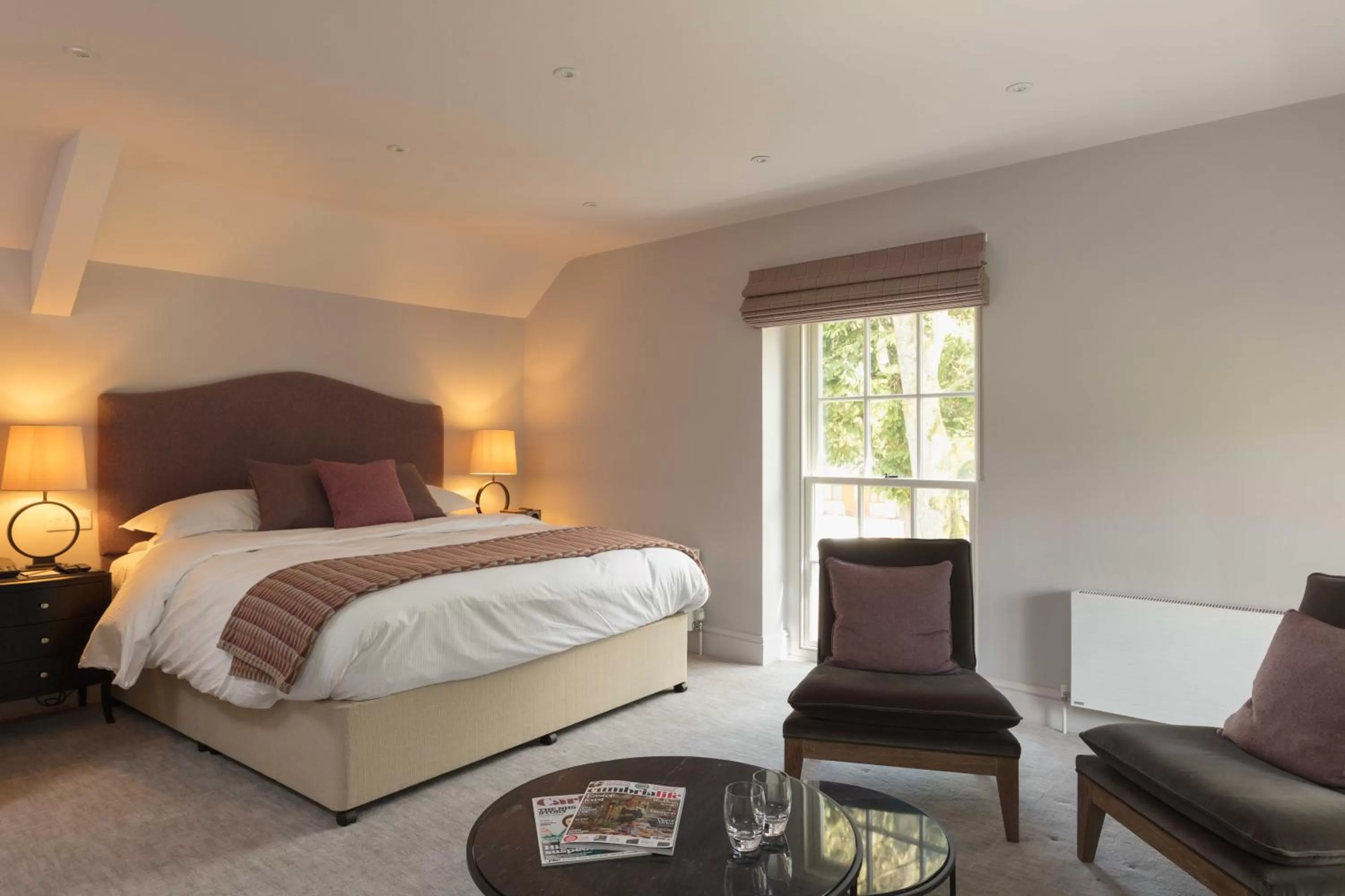 Bathroom, Bed in Farlam Hall Hotel & Restaurant