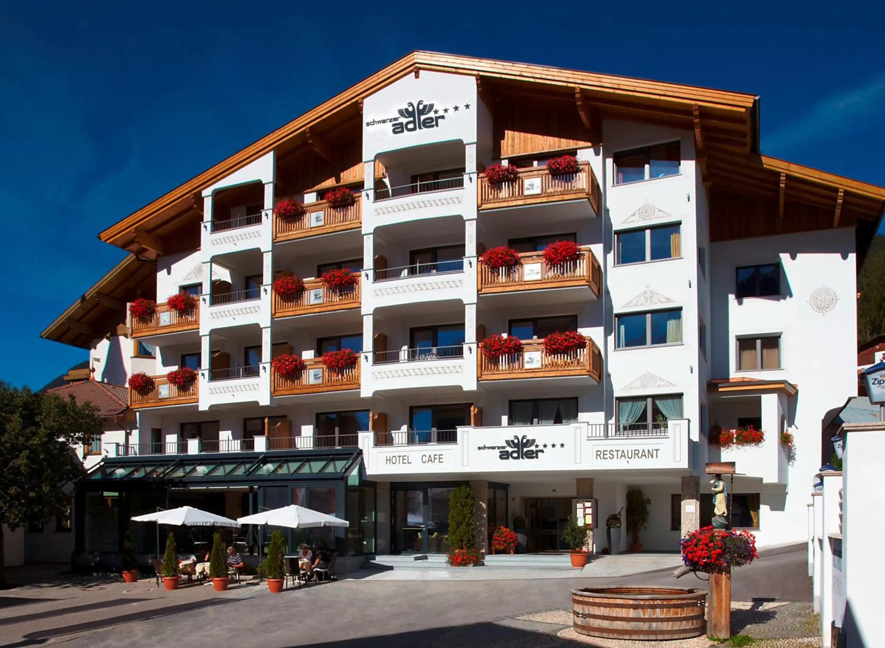 Bird's eye view in Hotel Schwarzer Adler