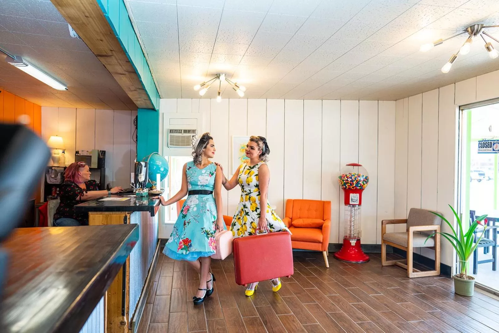 Lobby or reception in The Atomic Blue Motor-Inn